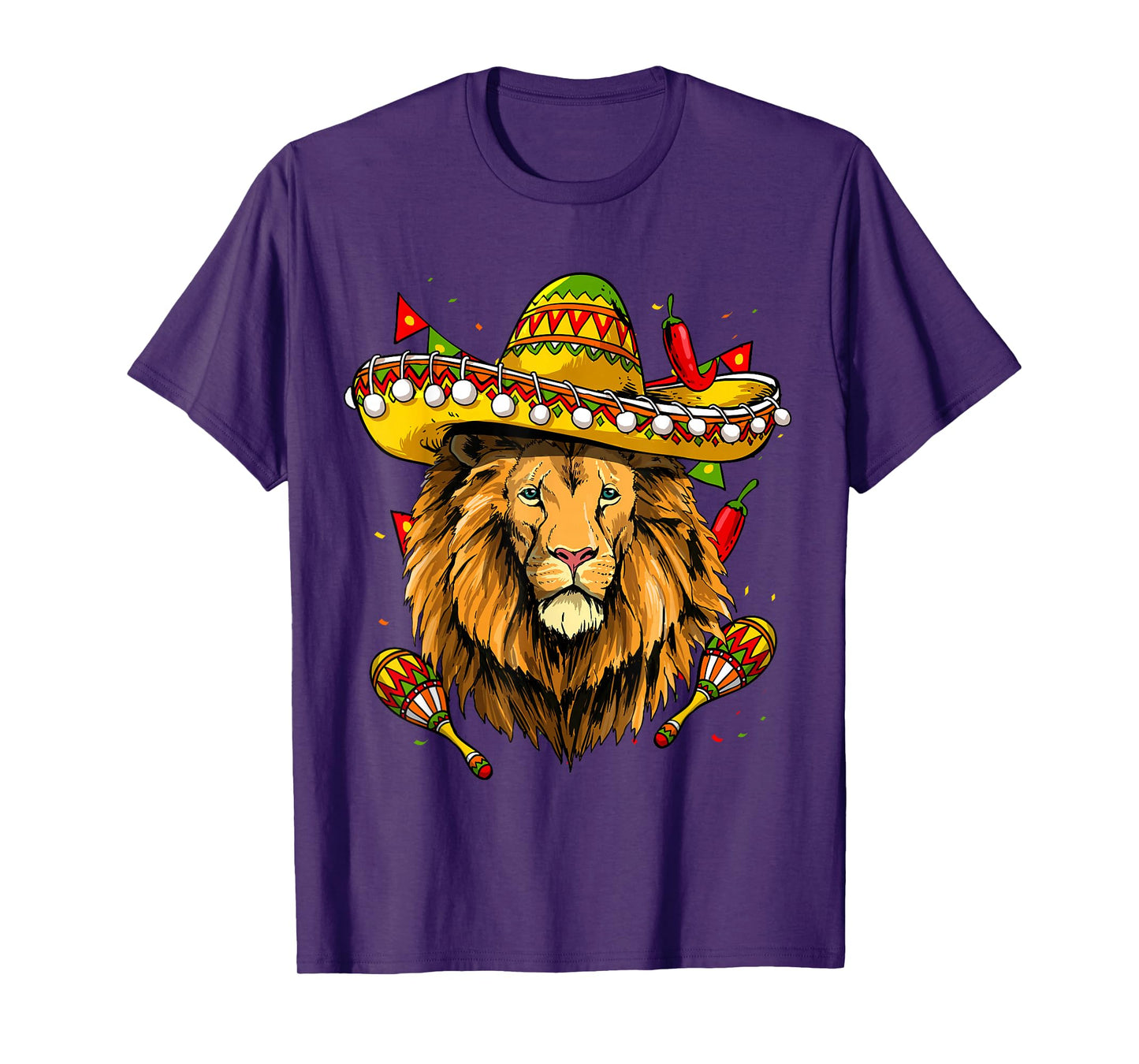 Cinco De Mayo Shirt Poncho Lion Head Mexican Fiesta Party T-Shirt
