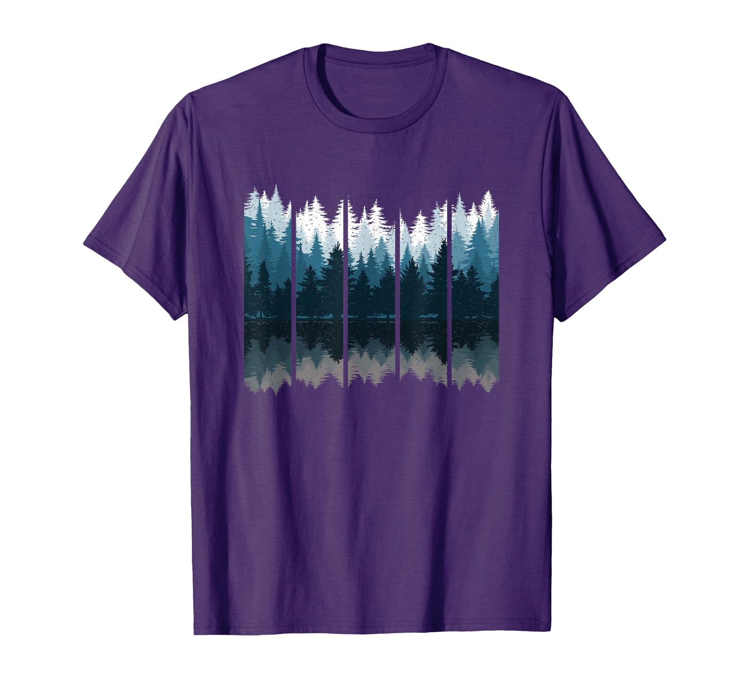 Pine Tree Forest Landscape Nature Vintage Graphic Men Women T-Shirt