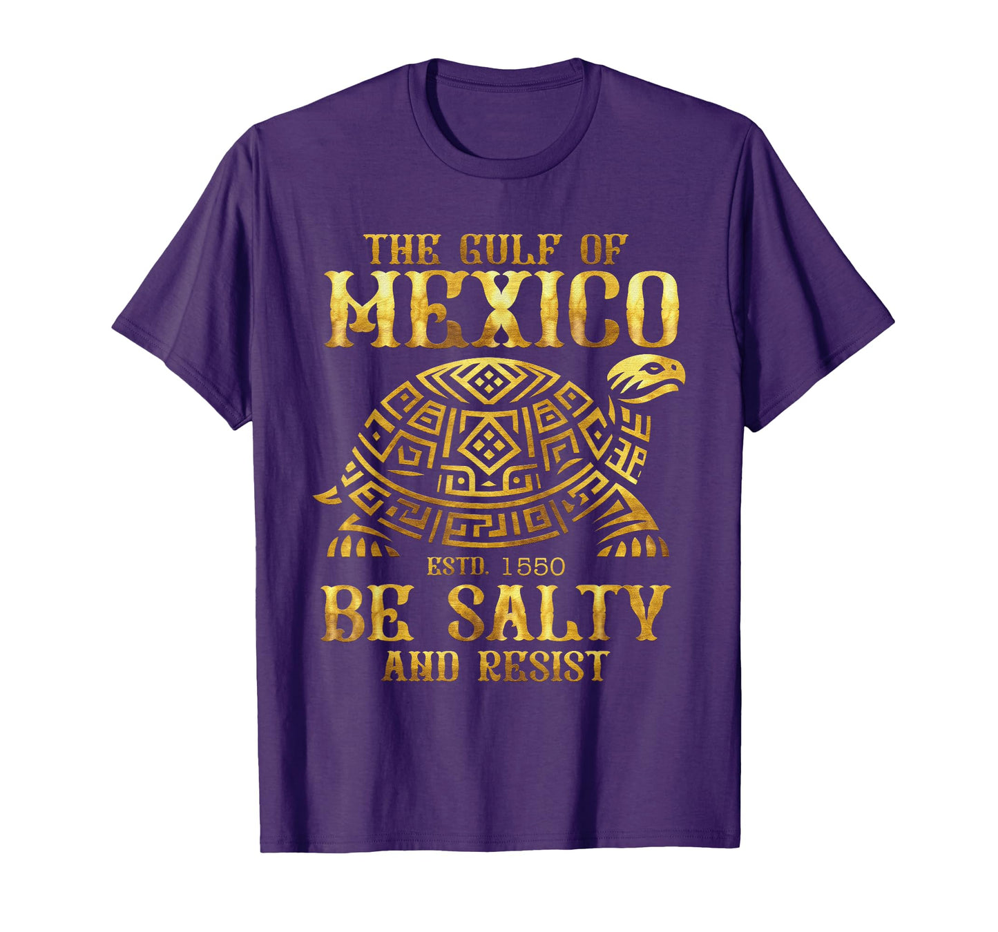 Gulf of Mexico Turtle Be Salty and Resist Graphic T-Shirt