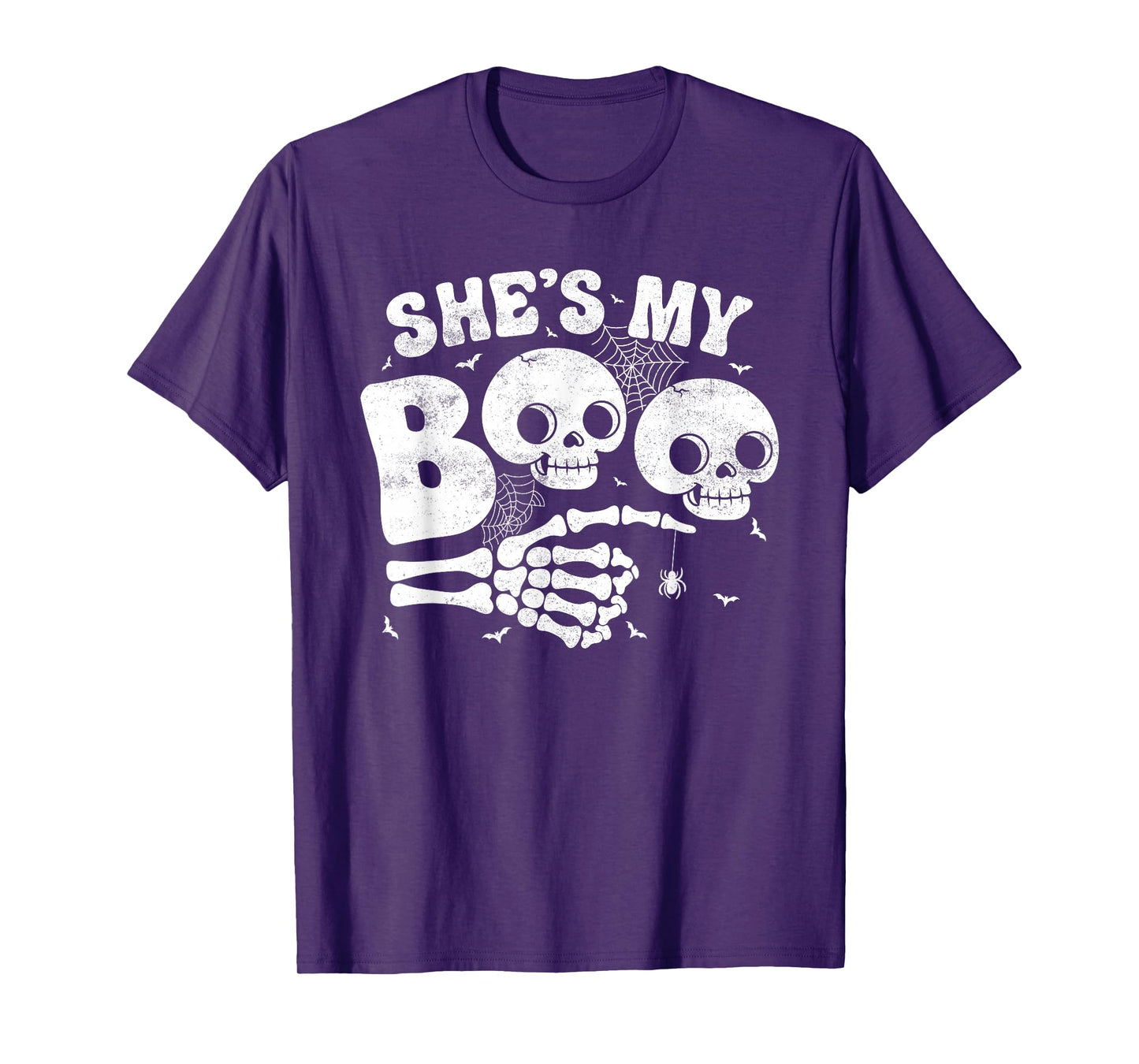 She’s My Boo Skeleton Couple Matching Halloween Costume T-Shirt