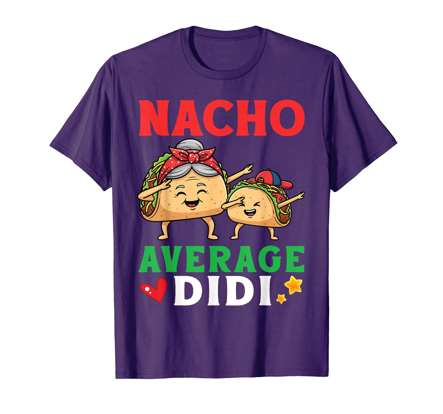 Cute Tacos Dabbing Together Nacho Average Didi with Bandana T-Shirt