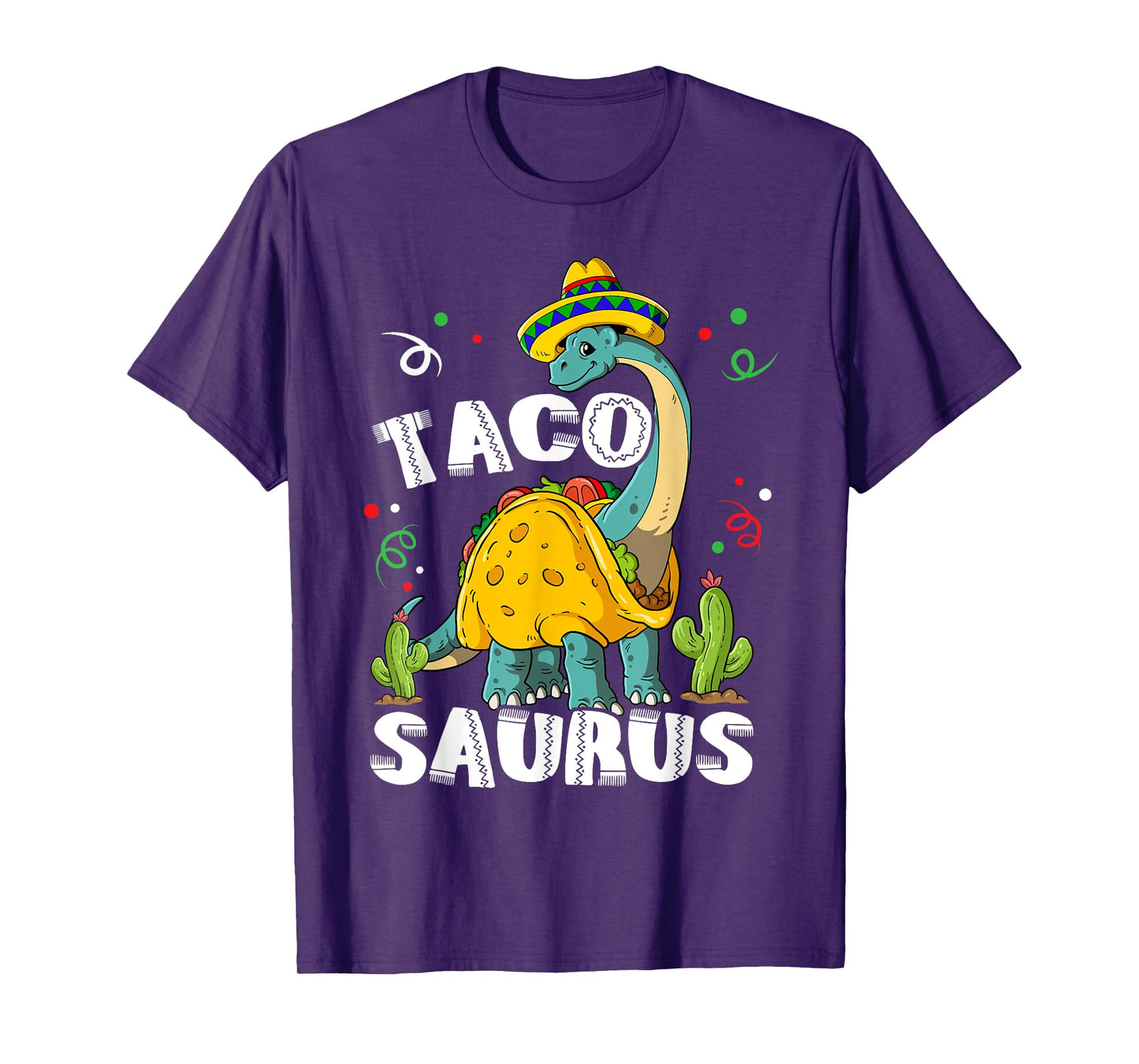 Tacosaurus Cinco De Mayo Taco Dinosaur T-Shirt