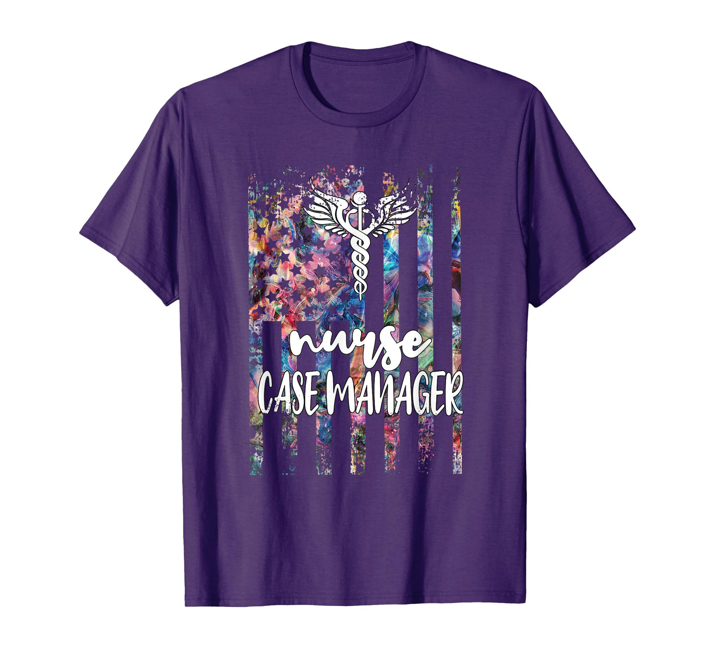 Nurse Case Manager American Flag RN Nursing Case Management T-Shirt