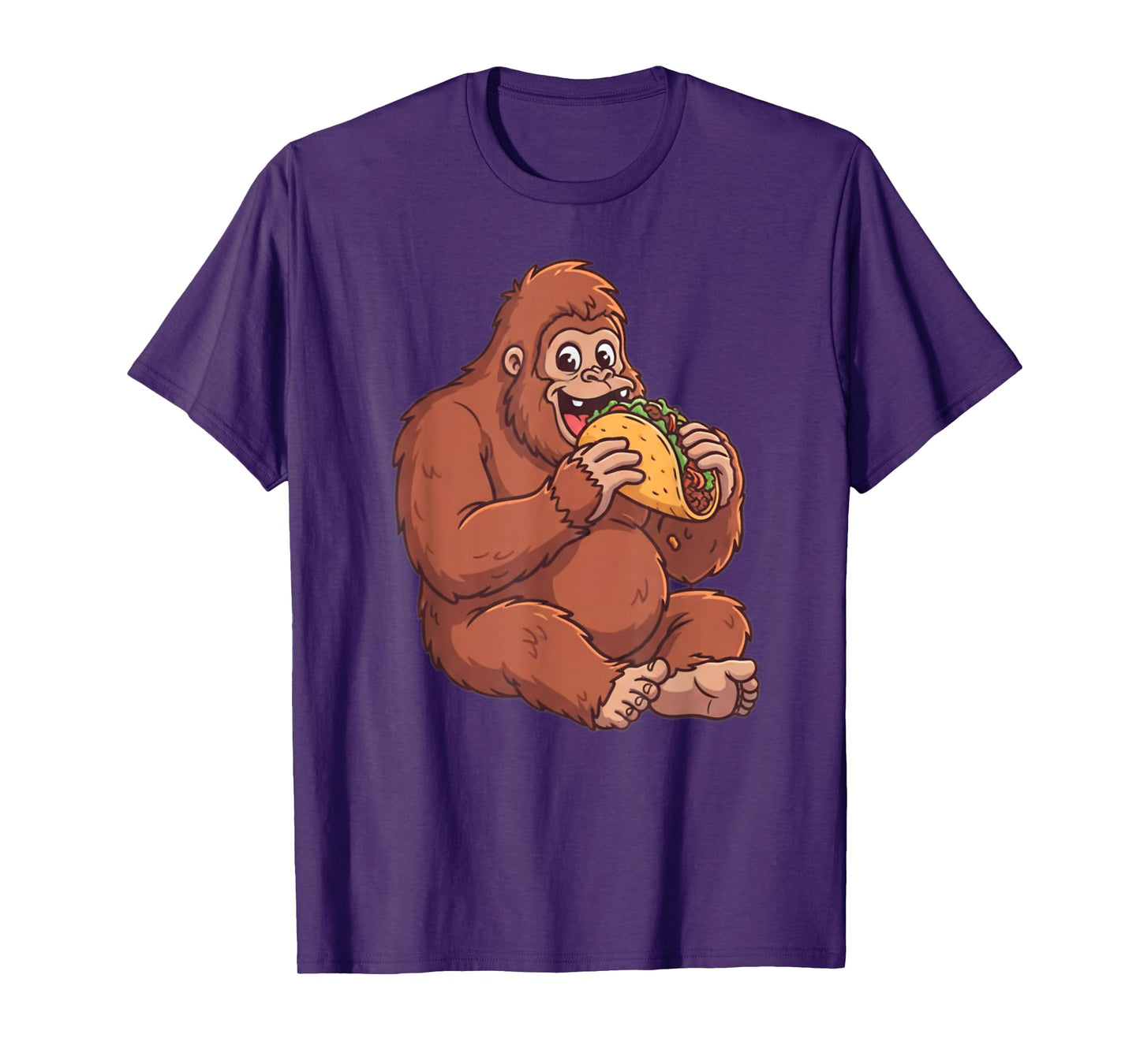 Taco Lover Bigfoot Vintage Design Gift for Men Women Kids T-Shirt