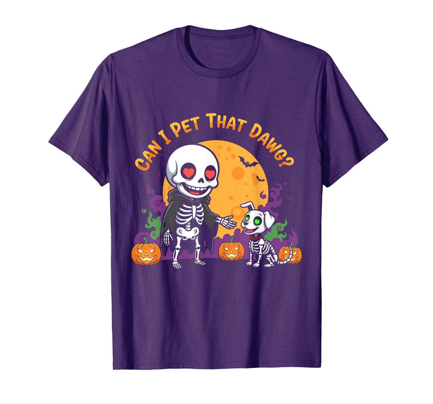 Can I Pet That Dawg Funny Skeleton Dog Lover T-Shirt