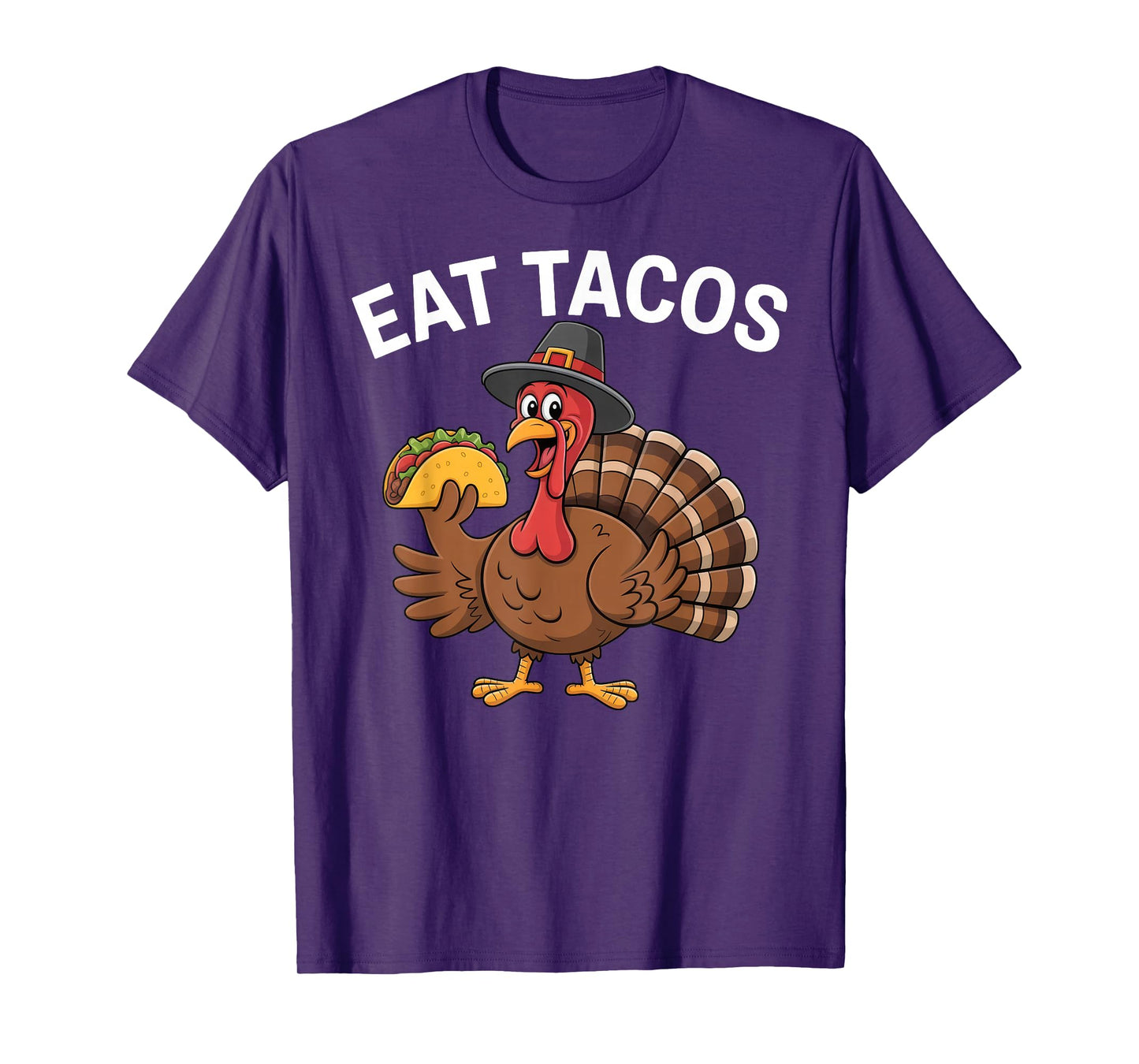 Funny Thanksgiving Turkey Eat Tacos Mexican Thanksgiving Fun T-Shirt