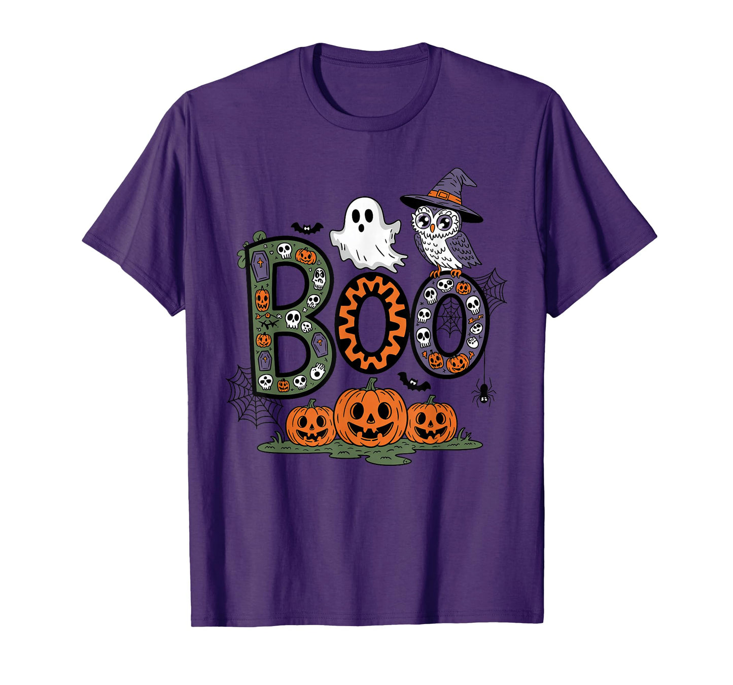 Spooky Season Boo Crew Funny Halloween for Family Matching T-Shirt