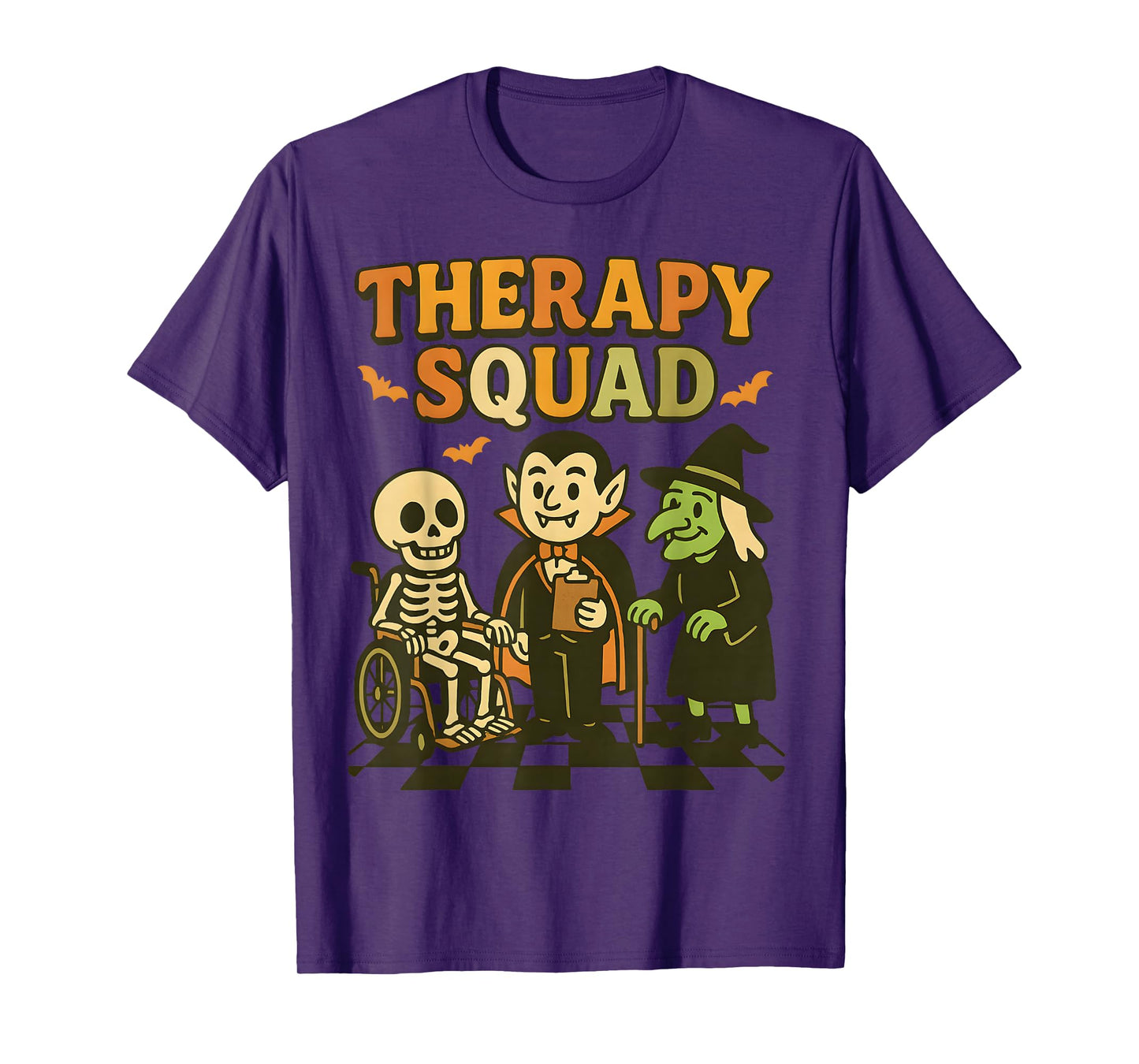 Funny Therapy Squad Retro OT PT Team Cute Halloween Physical T-Shirt
