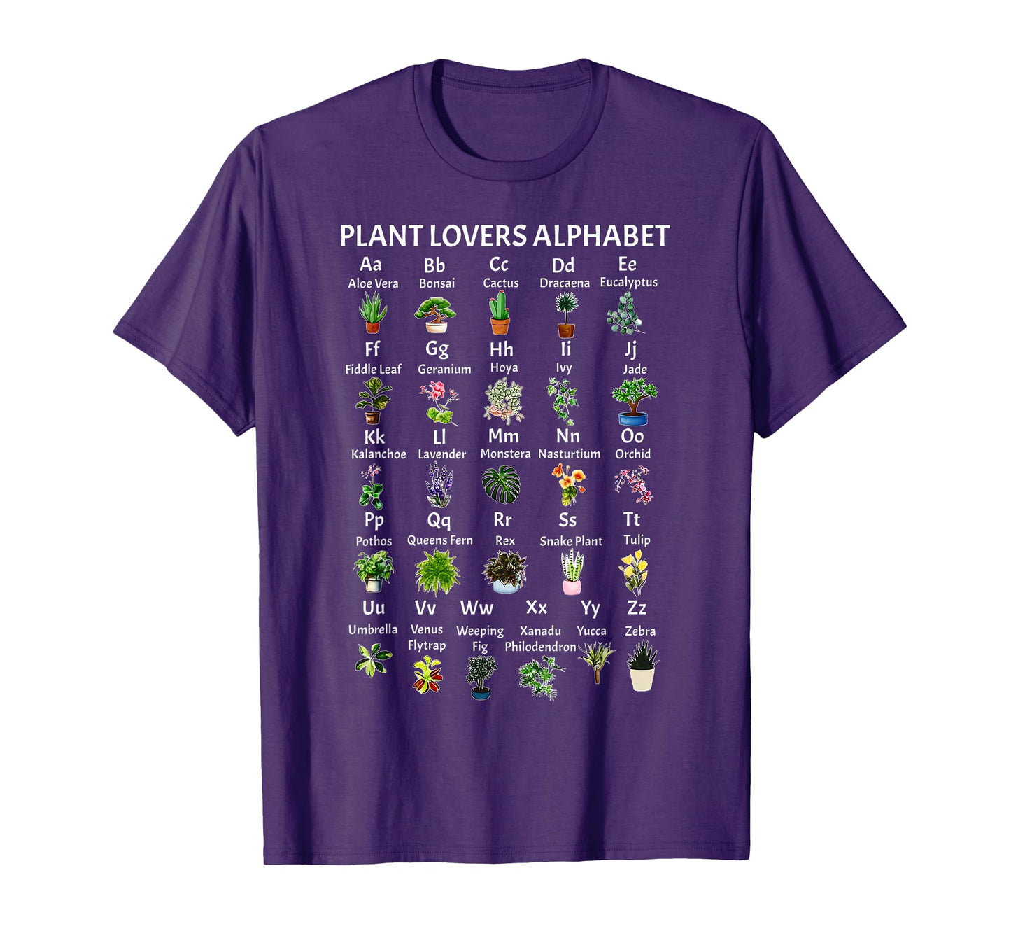 Plant Lovers Alphabet Gardener Gardening Garden Lover T-Shirt