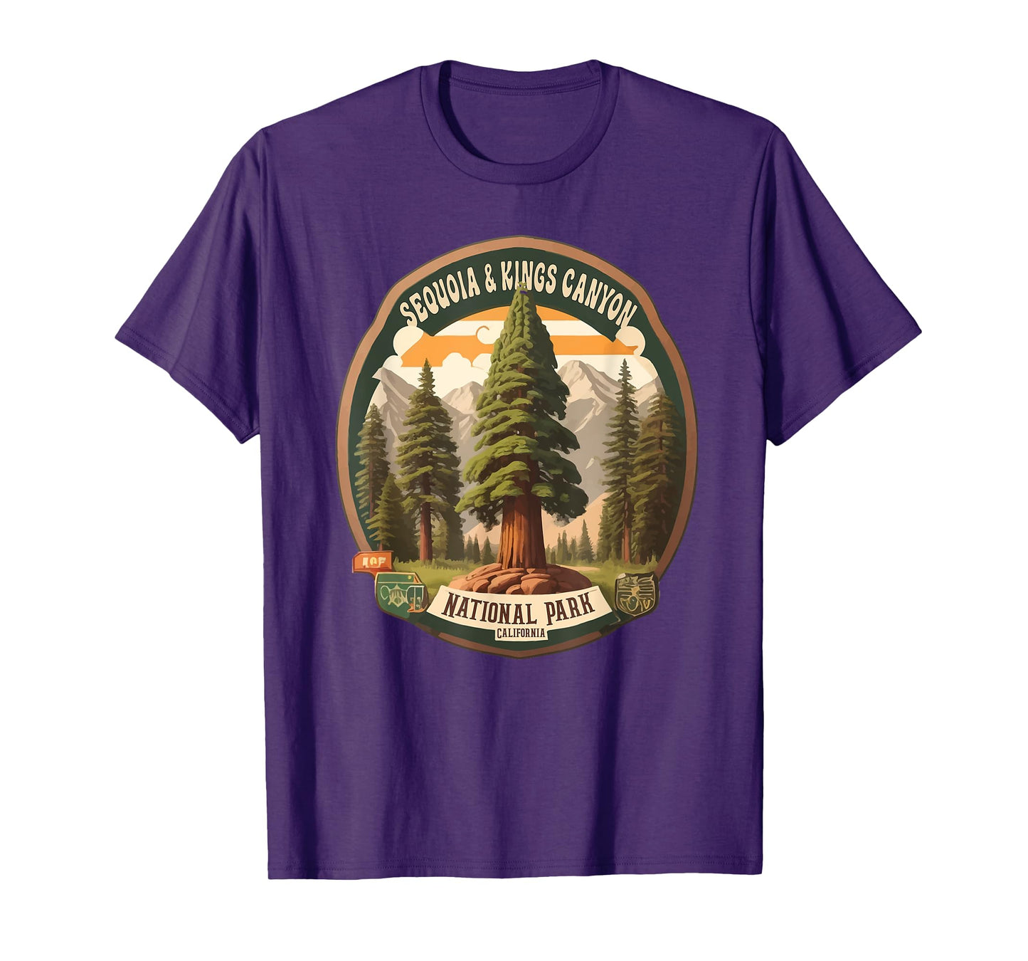 Sequoia And Kings Canyon National Parks Camping Hiking T-Shirt