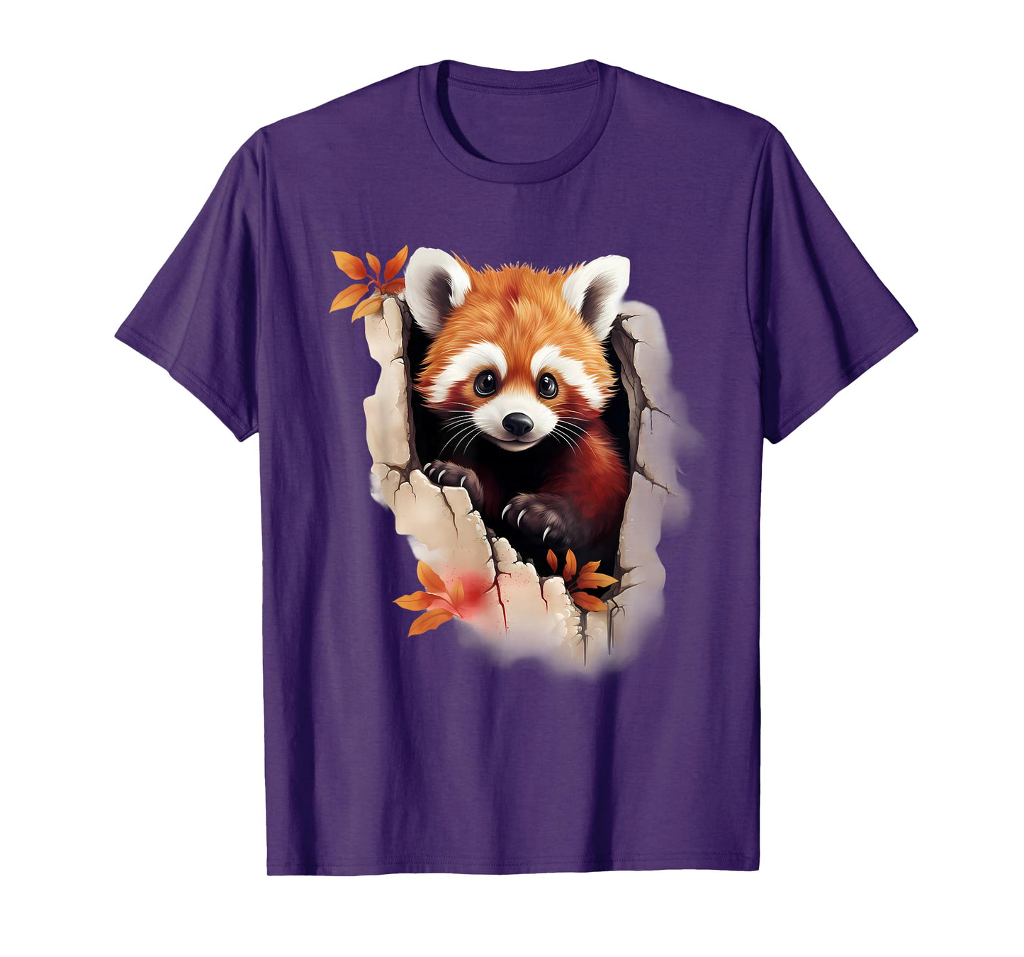 Red Panda Lover Forest Animal Motif Nature Cute Red Panda T-Shirt