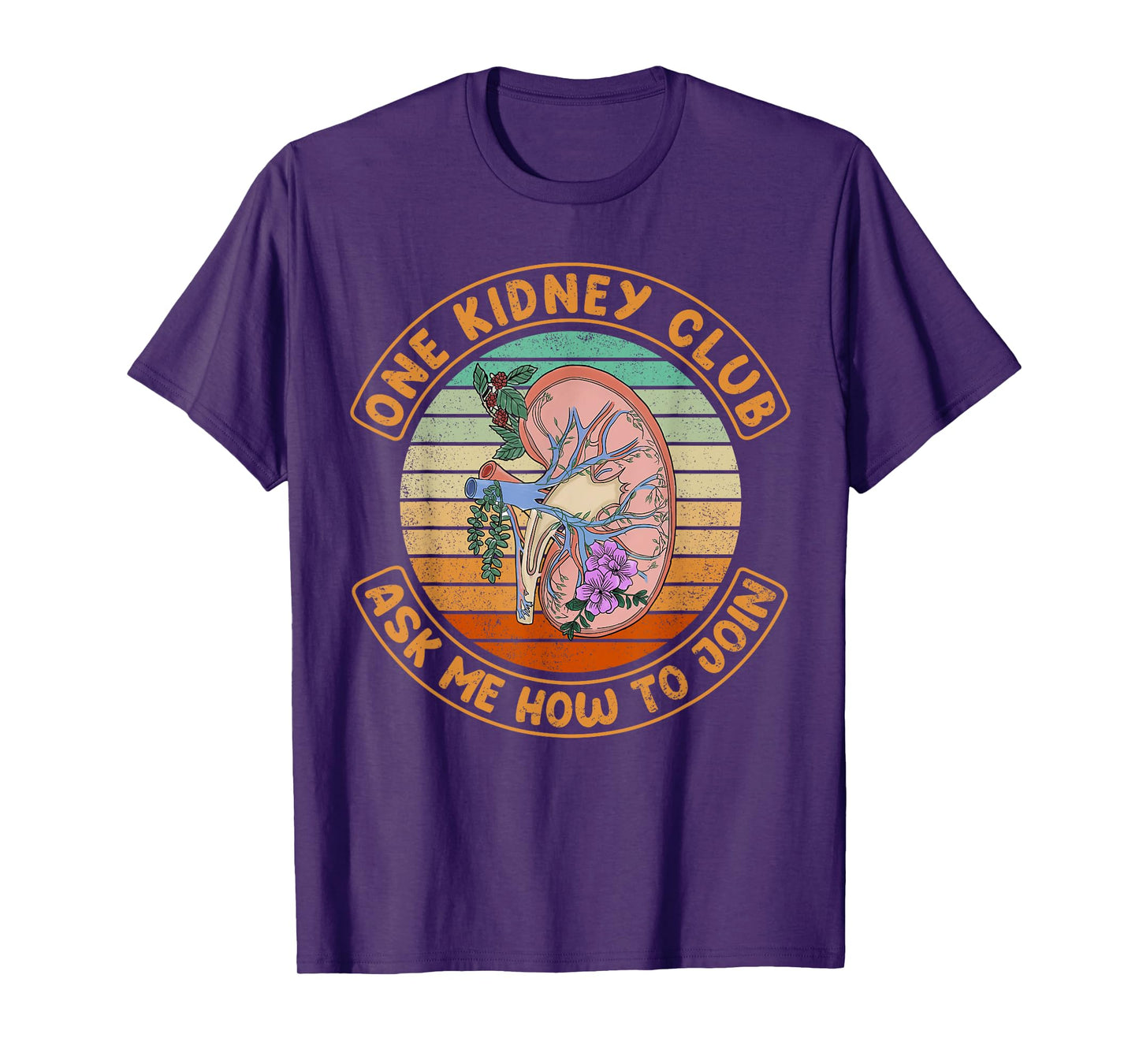 Vintage Funny Kidney Transplant One Kidney Club T-Shirt