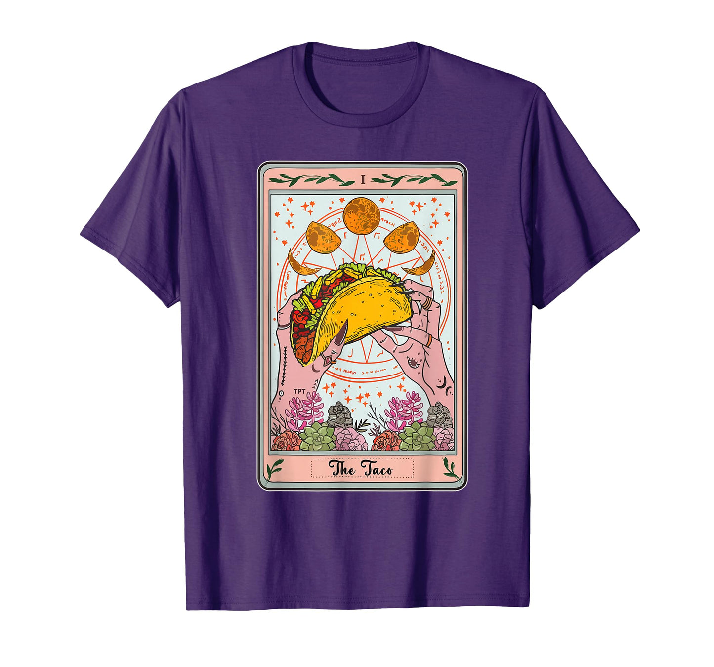 Taco Tarot Card Cinco Mayo Funny Mexican Tuesday Men Women T-Shirt