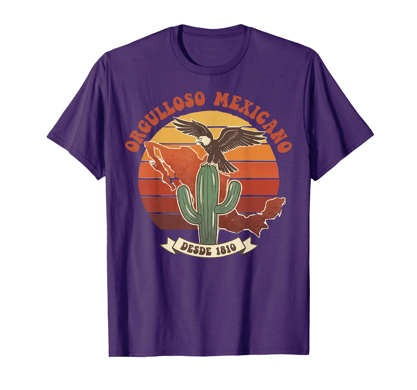 Orgulloso Mexicano Desde 1810 Mexican Chicano Aztec Mayan T-Shirt