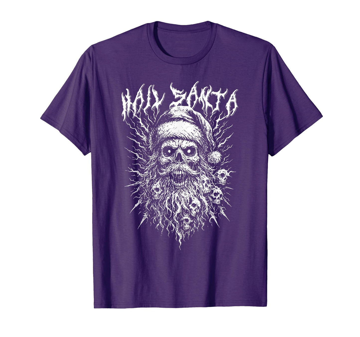 Hail Santa Demonic Dark Christmas Gothic Edgy Xmas T-Shirt