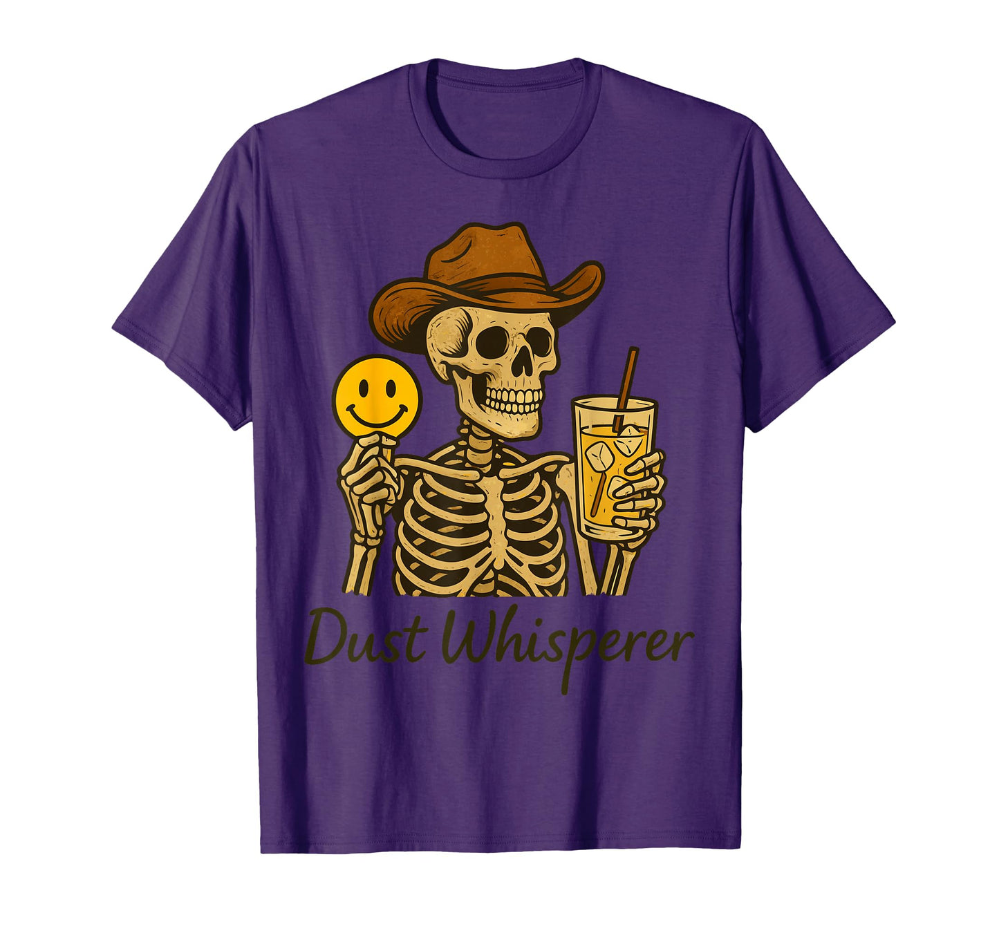 Cowboy Skeleton with Lemonade Dust-Whisperer Gifts T-Shirt