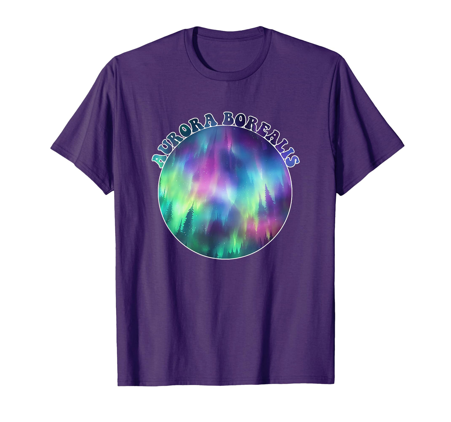 Aurora Borealis Northern Light Souvenir Adults Kids Women T-Shirt