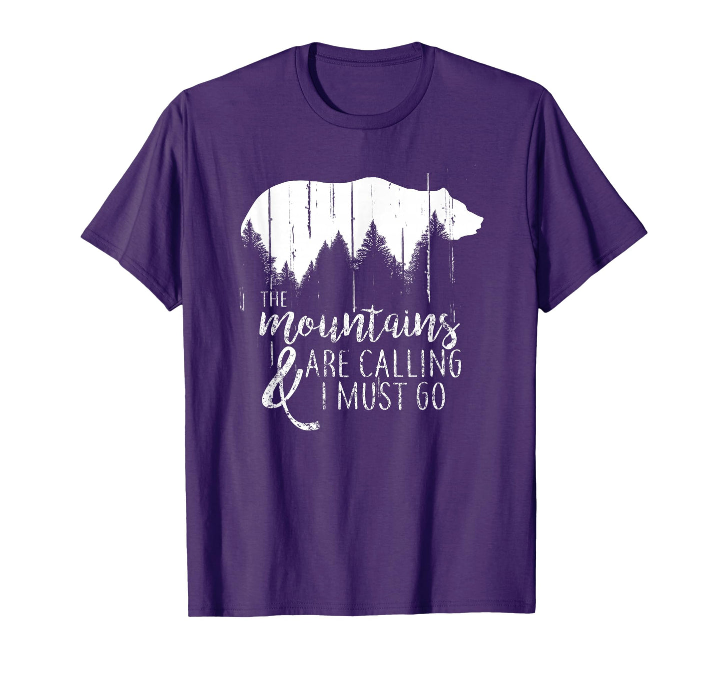 The Mountains are calling and i must go wild bear T-Shirt