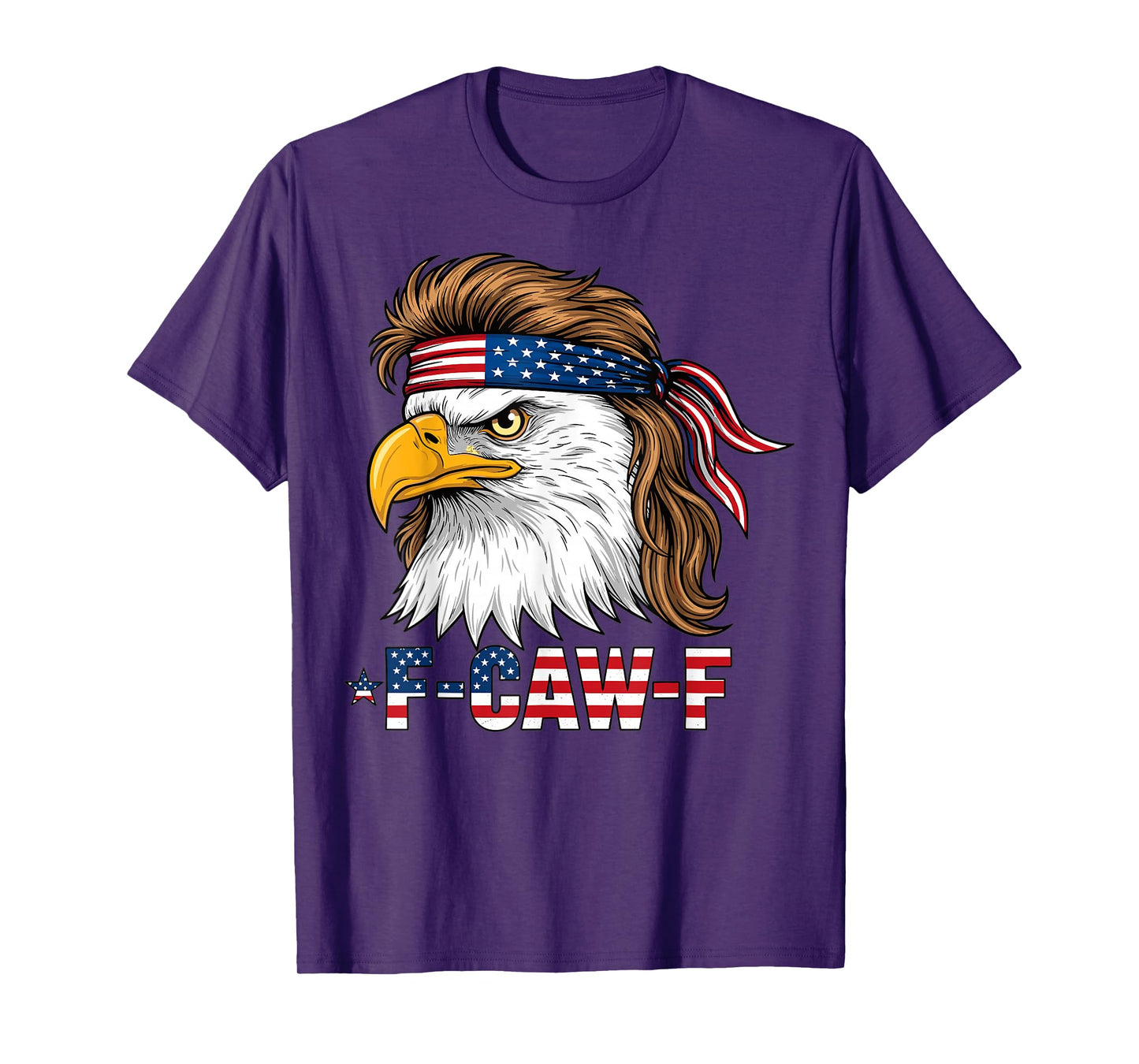 American Bald Eagle F Caw F Bandana Patriotic Design T-Shirt