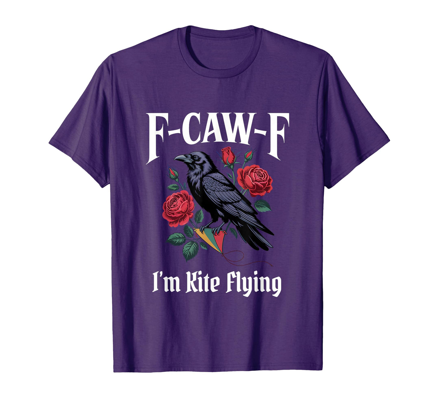 Funny F-Caw-F Kite Flying Gothic T-Shirt