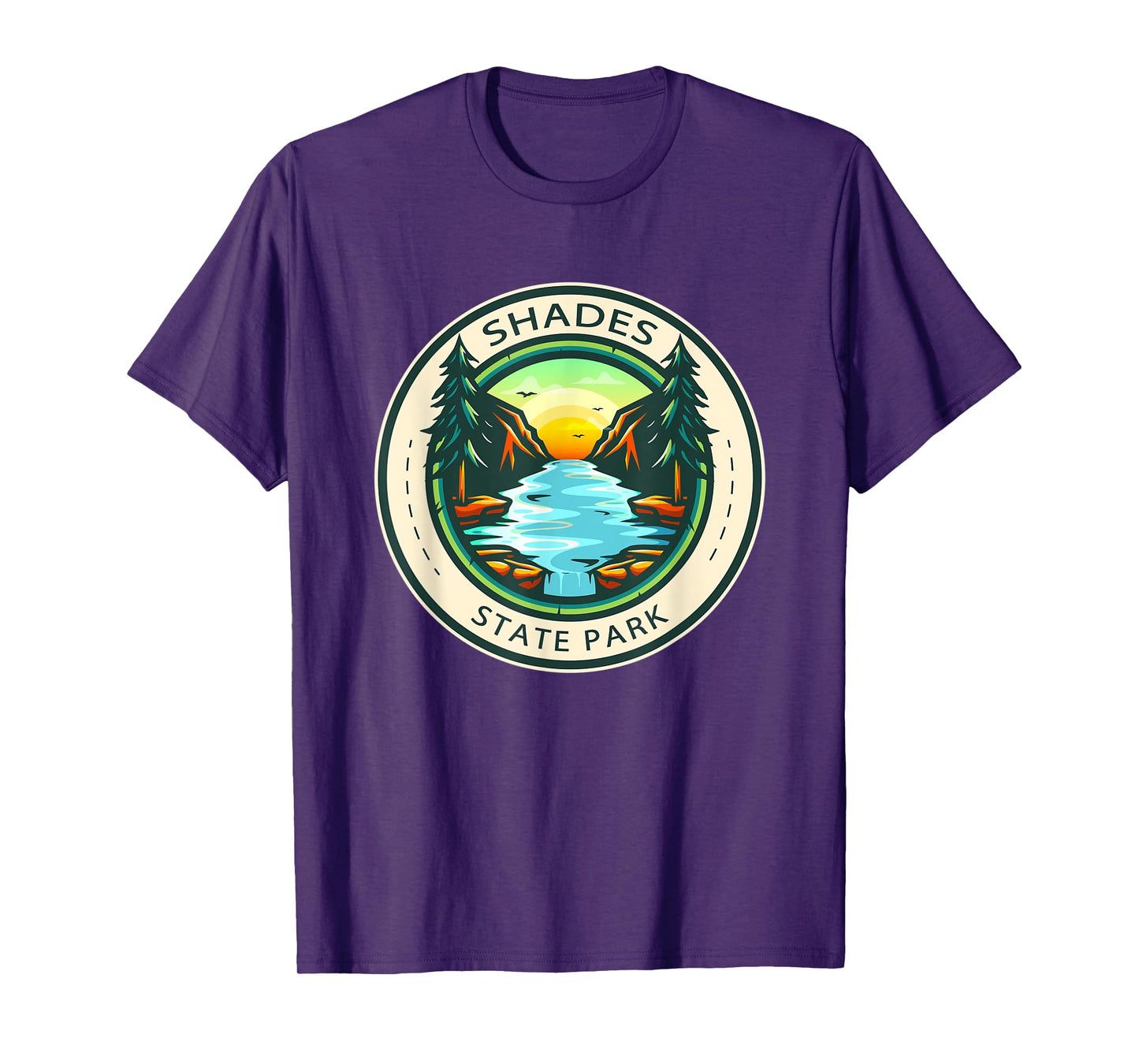Shades State Park Indiana Badge Vintage T-Shirt