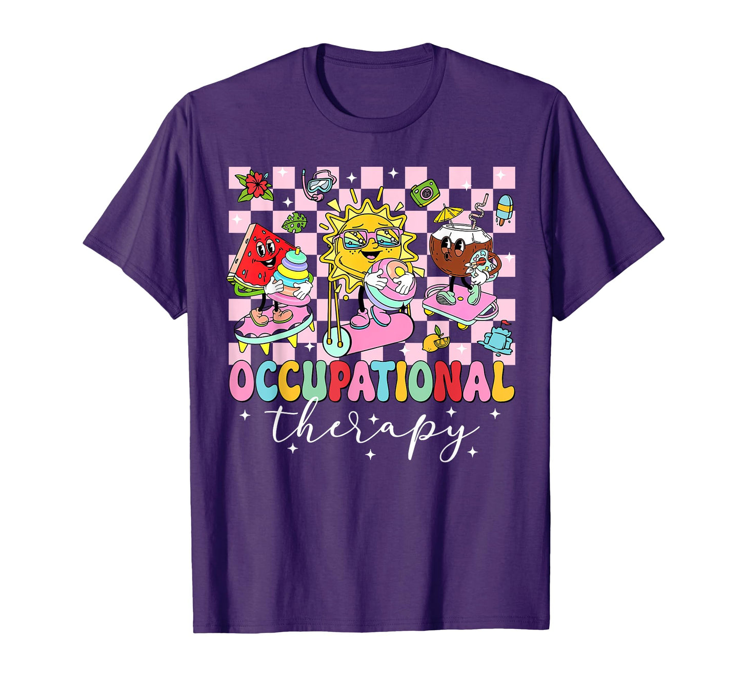 Occupational Therapy Summer OT Therapist Month Beach Vibes T-Shirt