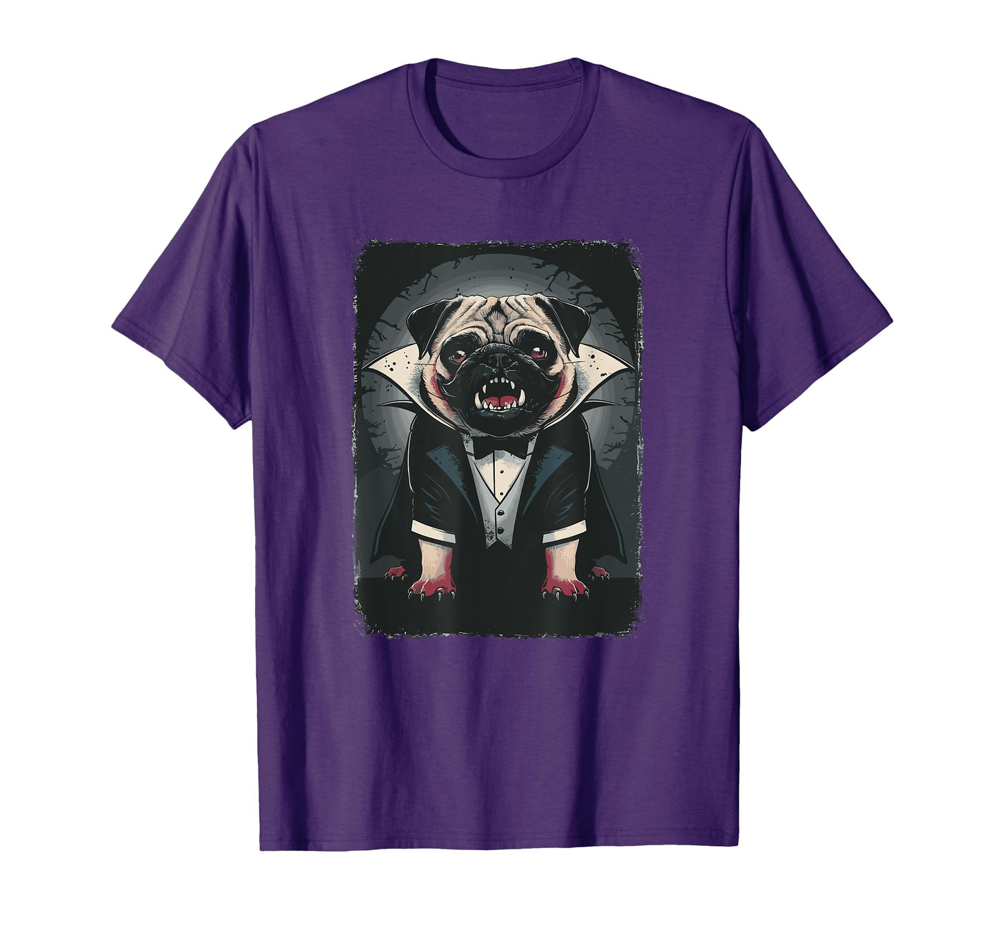 Halloween Vampire Pug Pugs T-Shirt