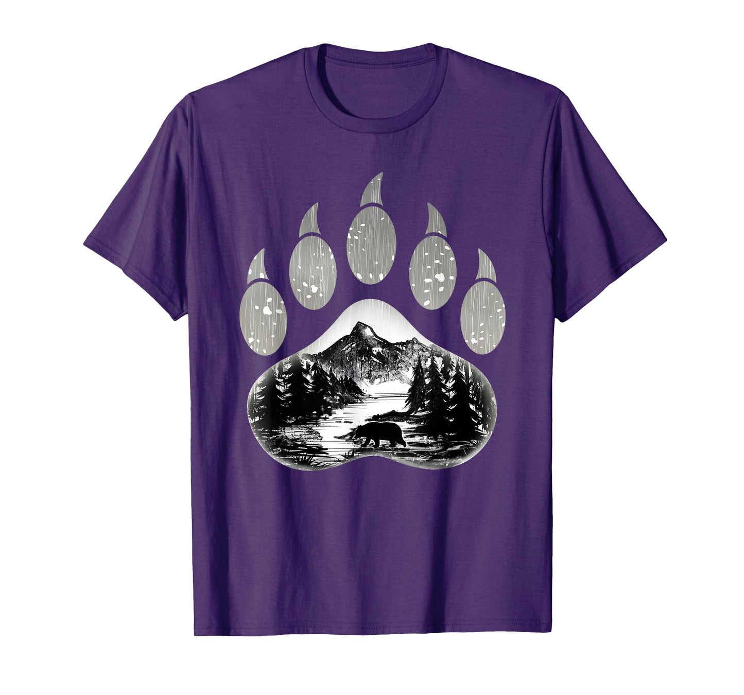 Native American Indian Bear Claws Funny Mountain Animal Gift T-Shirt