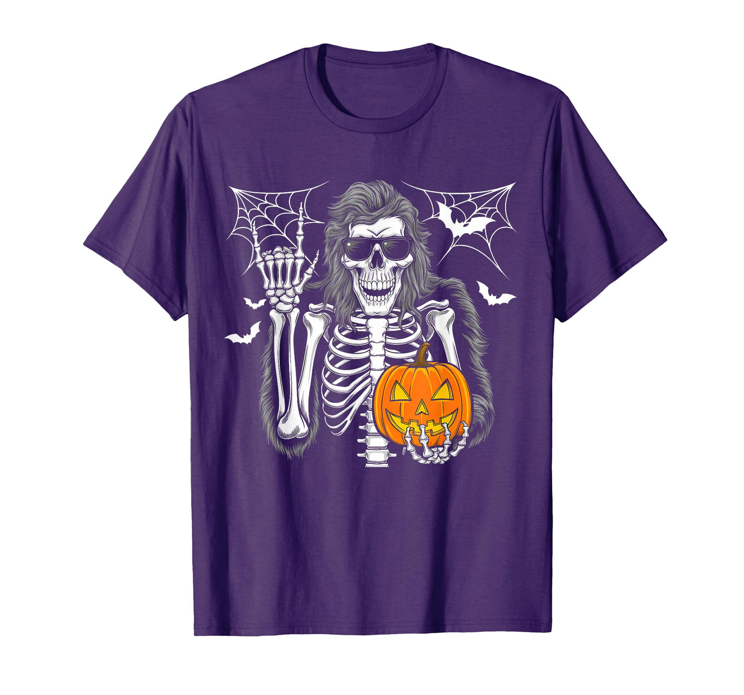 Spooky Bigfoot Jack O Lantern Skeleton Funny Halloween Men T-Shirt