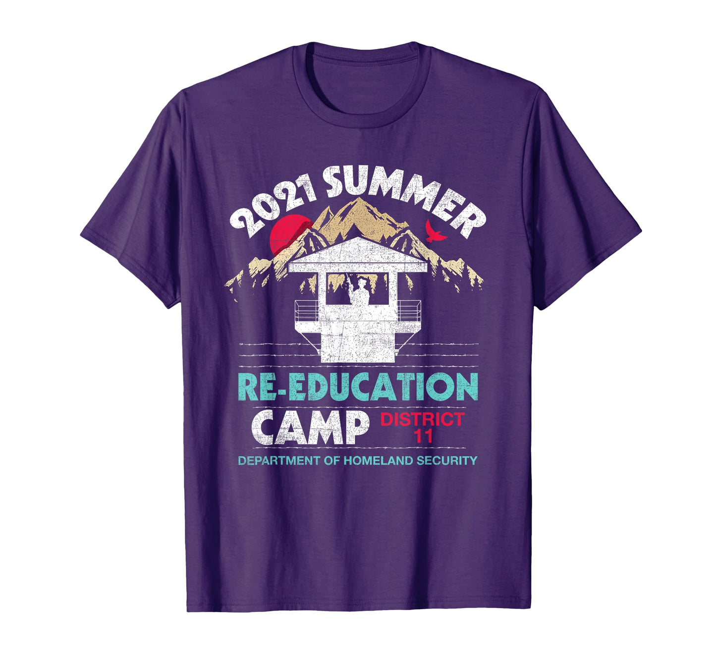 2021 Summer Re-Education Camp Department Homeland Security T-Shirt