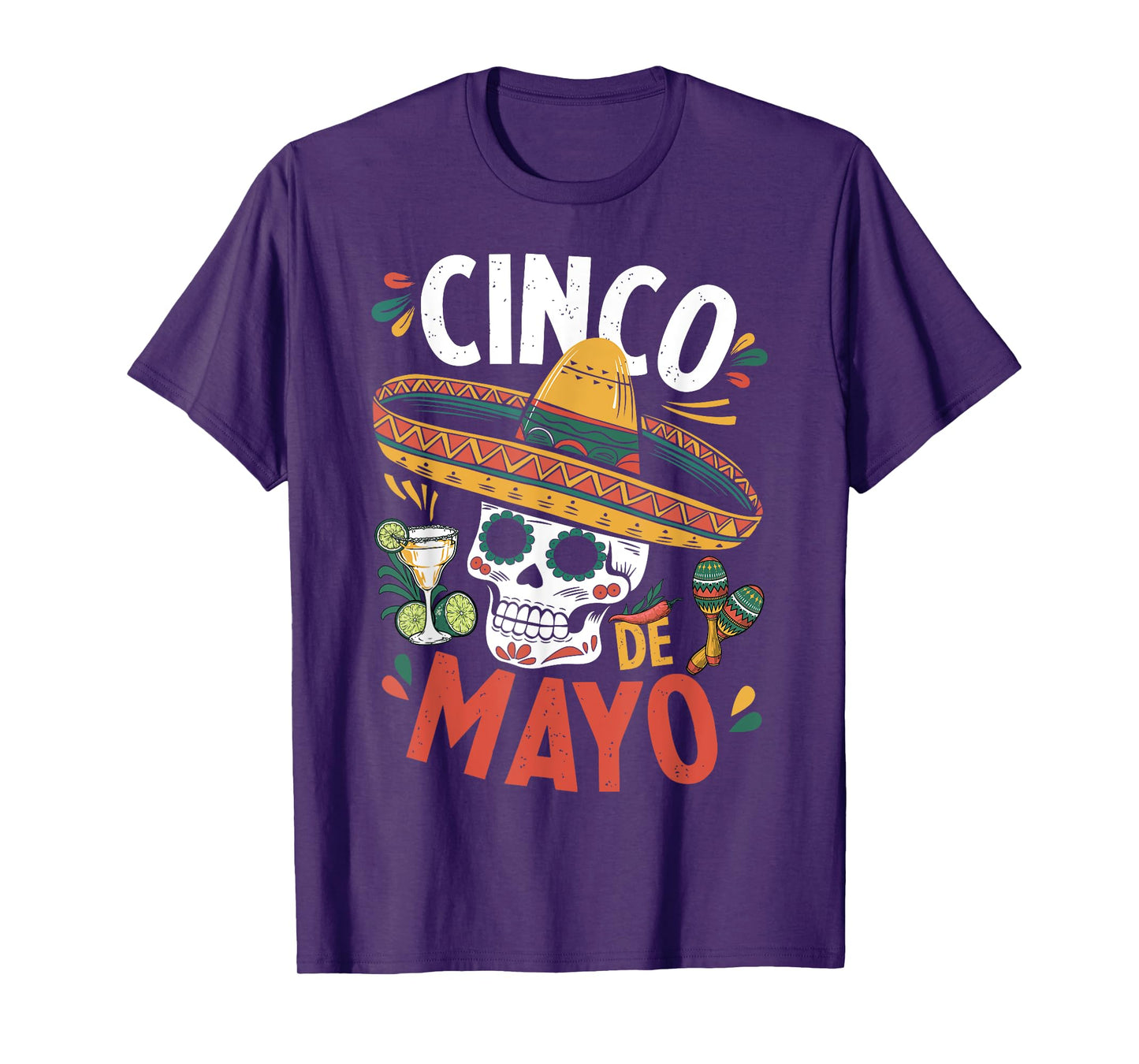 Cinco De Mayo Funny Camisa Mexican Sombrero Fiesta T-Shirt