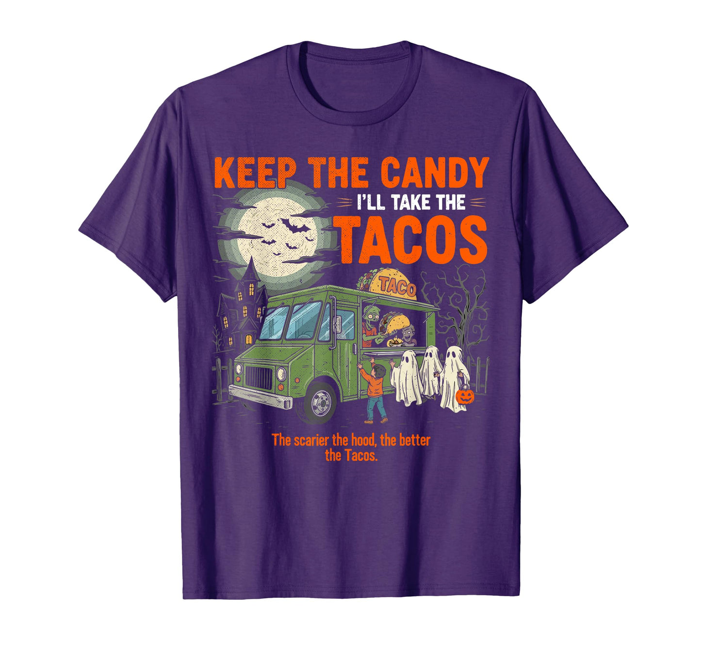 Keep The Candy I’ll Take The Tacos Funny Halloween T-Shirt