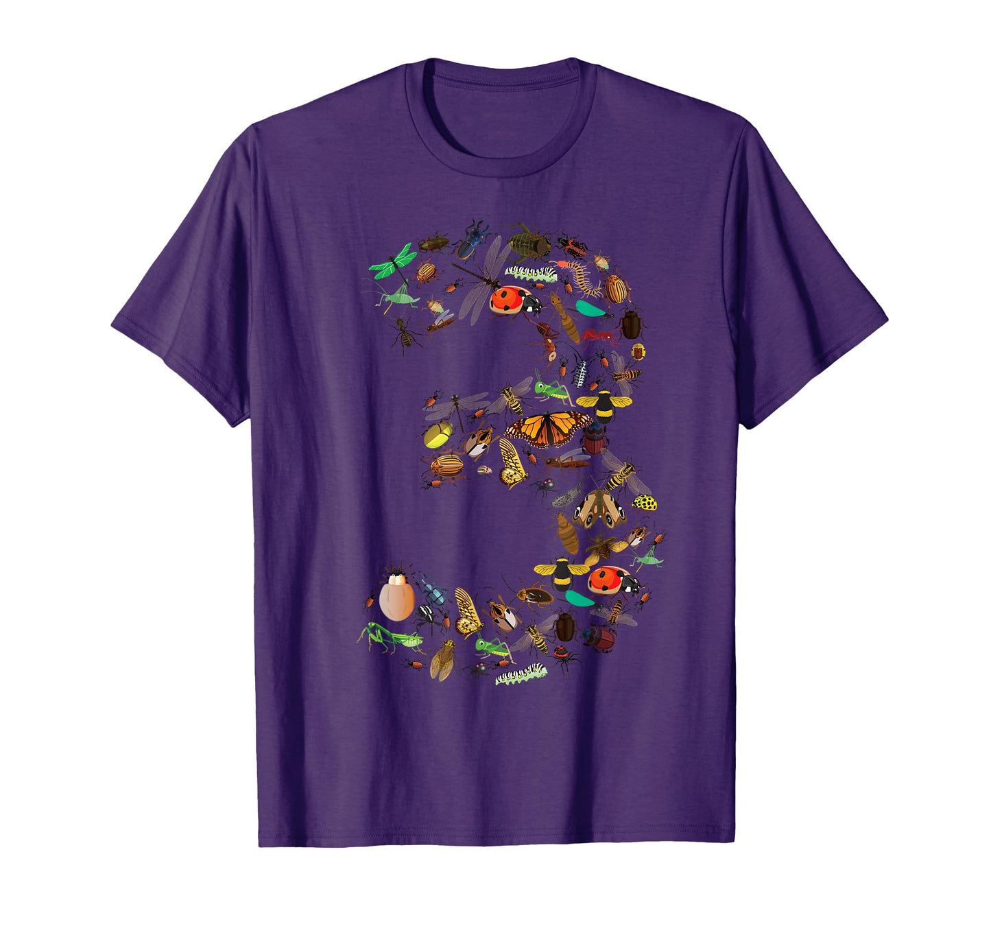Funny Bugs 3rd Birthday Gift | Cute 3 Years Old Toddler Kid T-Shirt