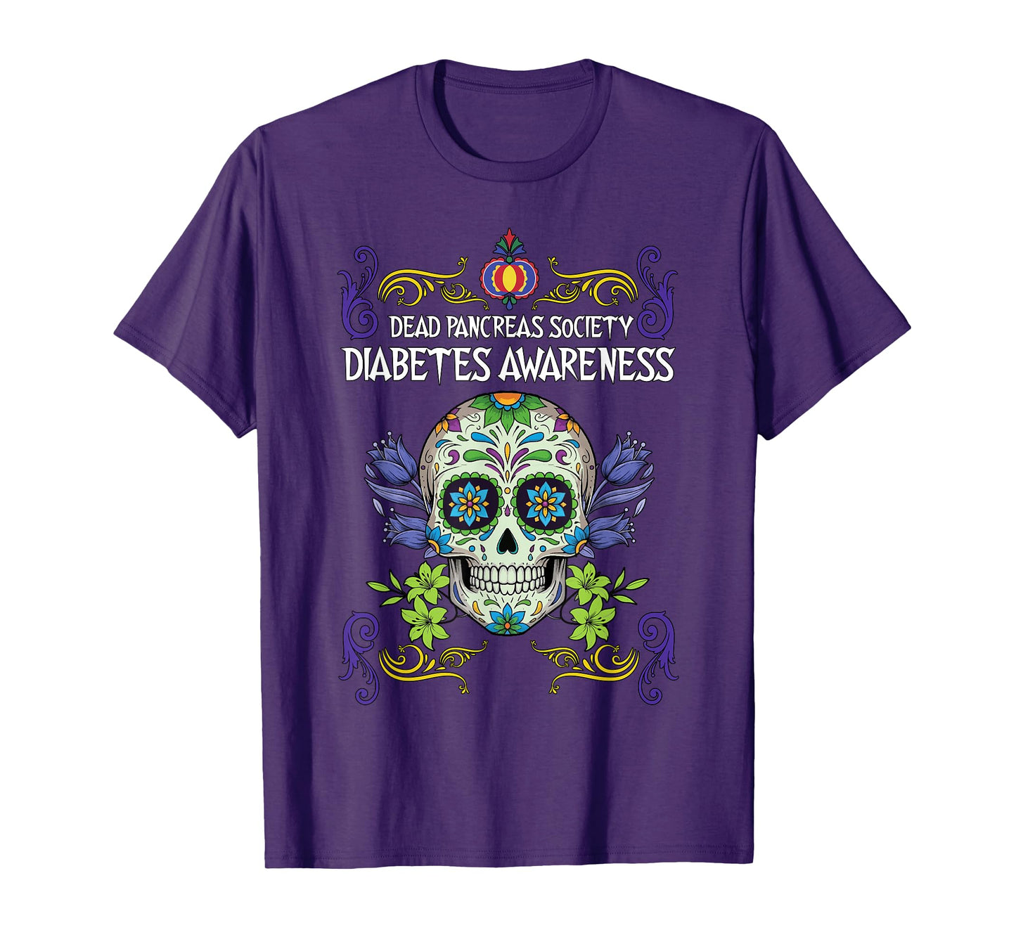 Dead Pancreas Society Diabetes Awareness Halloween T-Shirt
