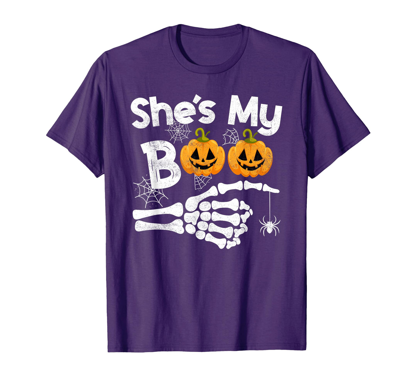 She’s My Boo Funny Skeleton Couple Matching Halloween T-Shirt