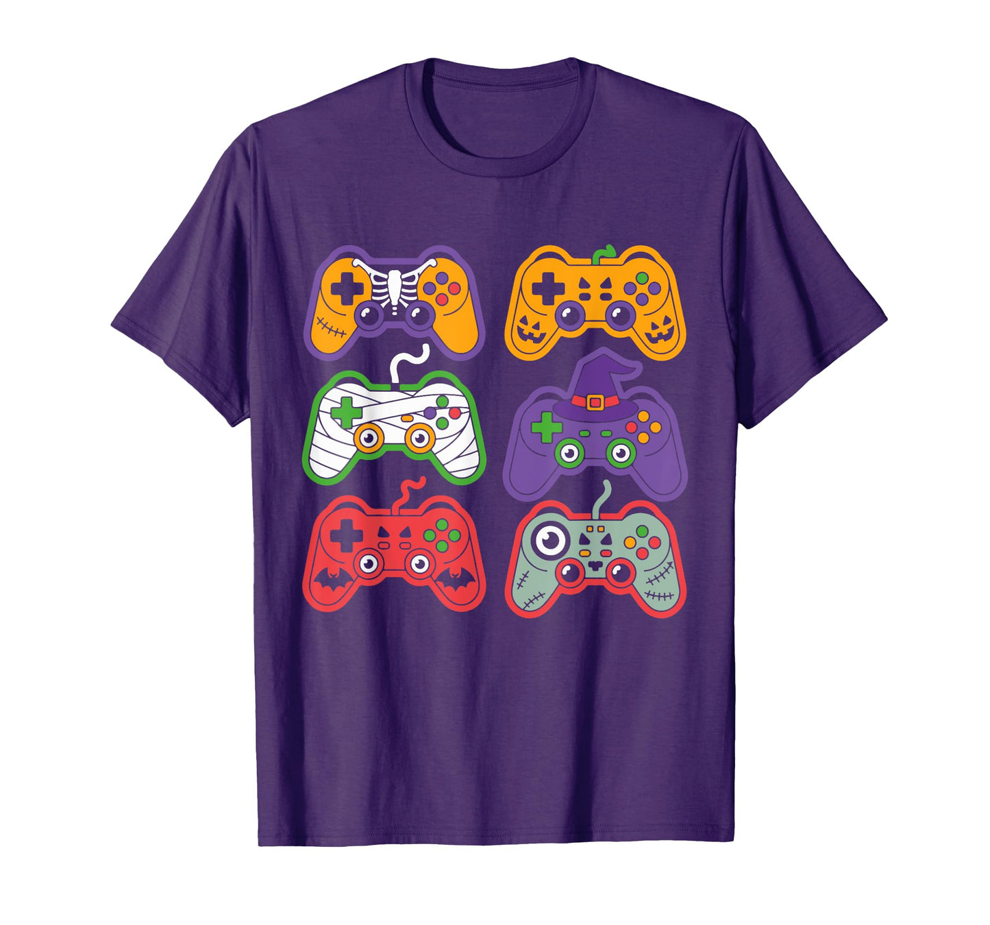 Halloween Skeleton Zombie Gaming Controllers Mummy T-Shirt