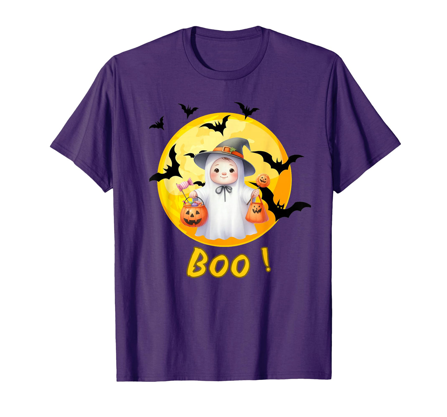 This is Boo Ghost Retro Halloween Costume Men Women Kids T-Shirt