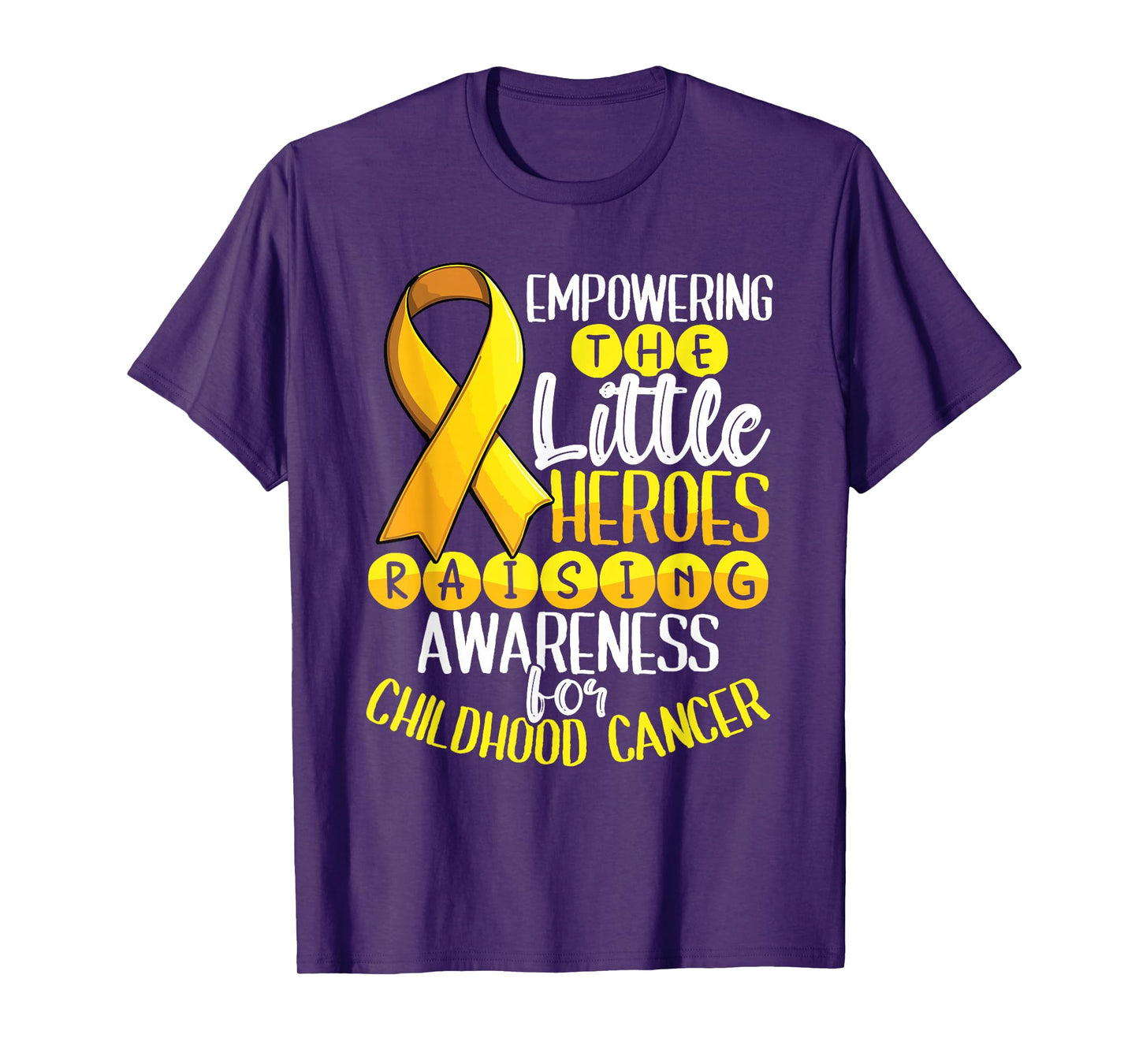 Empowering Little Heroe Raising Awareness Childhood Cancer T-Shirt