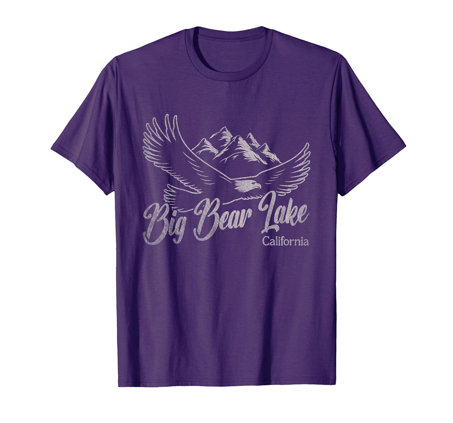 Vintage Big Bear Lake California Mountains Eagle T-Shirt