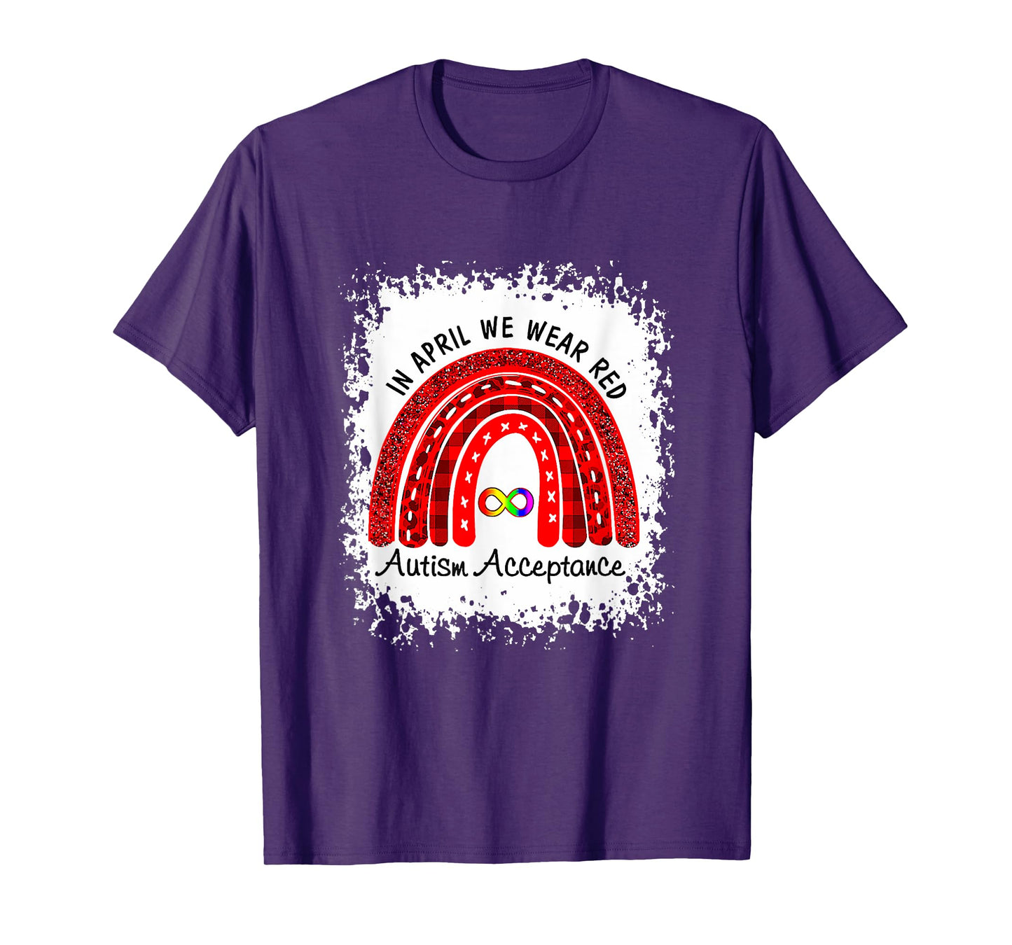 In April Wear Red Instead Autism-Acceptance T-Shirt