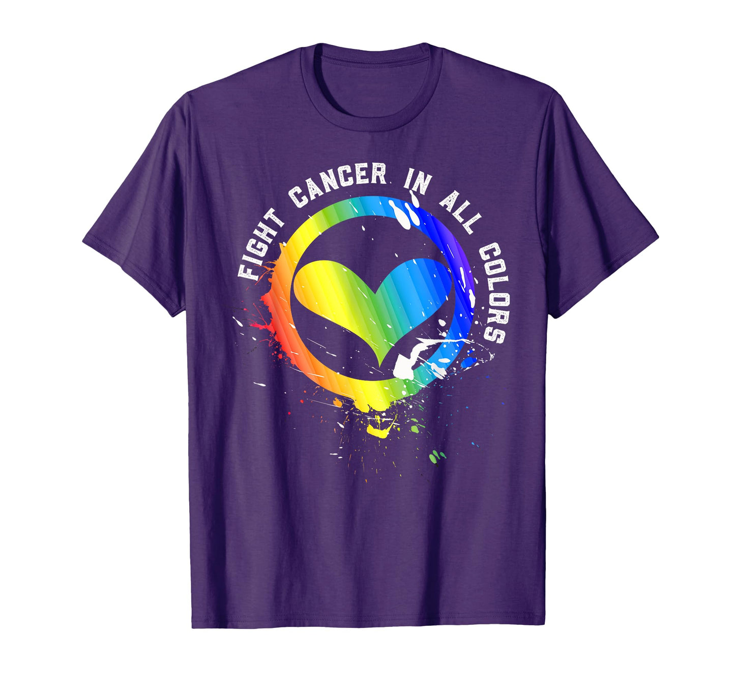 Cancer Sucks In Every Color Fighter Fight Support The Cancer T-Shirt