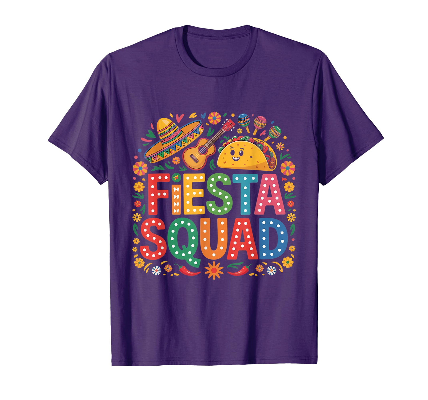 Fiesta Squad Cinco de Mayo Men Women Kids T-Shirt