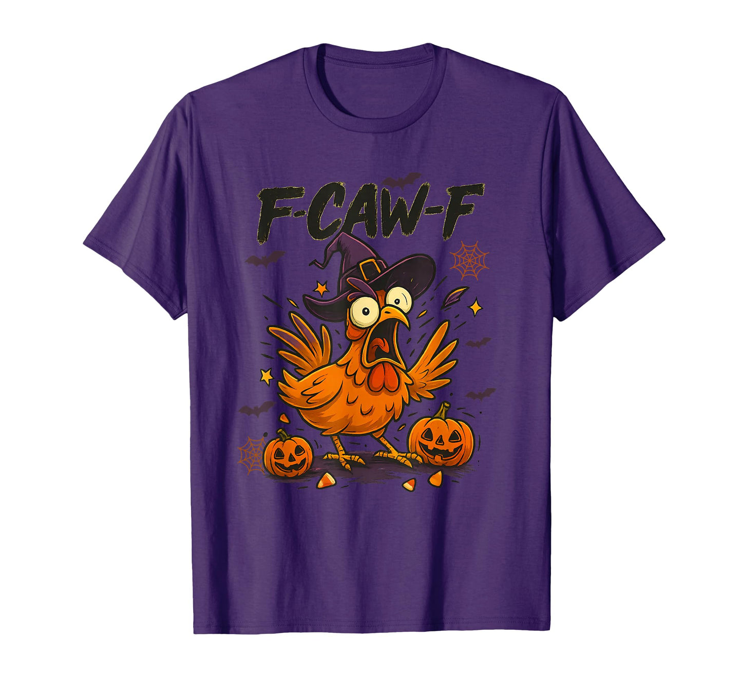 F-CAW-F Chicken Funny Halloween Spooky Meme T-Shirt