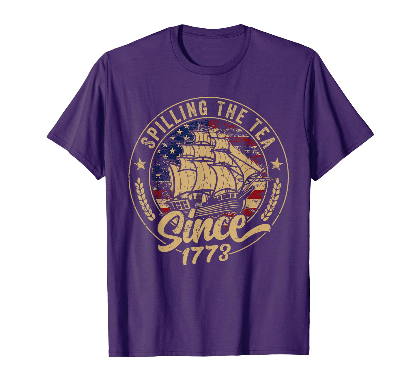 Spilling The Tea Since 1773 Us History Teacher 4th Of July T-Shirt for Women Girls Kids Men