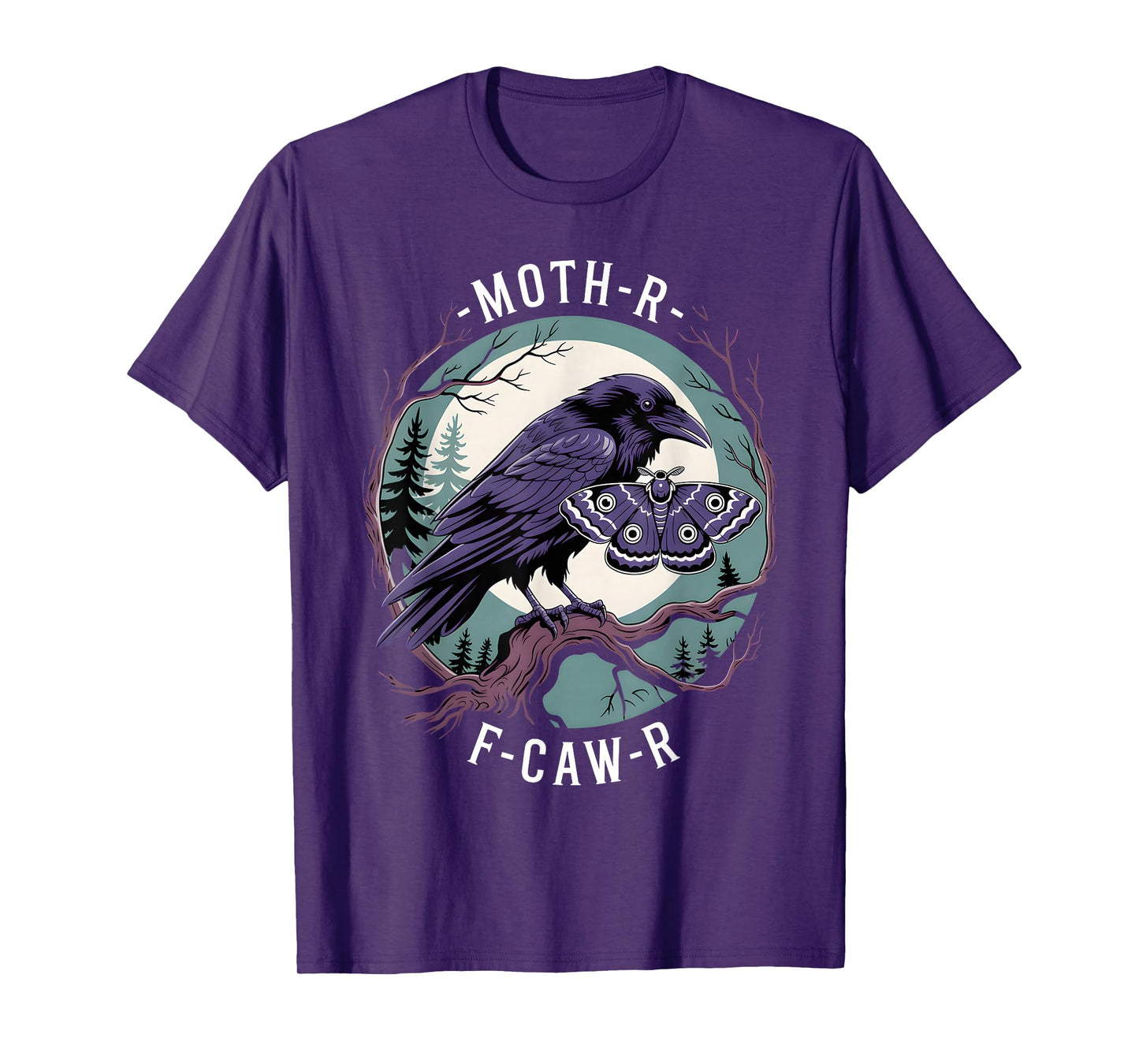 Funny Crow F-Caw-F Raven Bird Gothic Halloween Party Joke T-Shirt