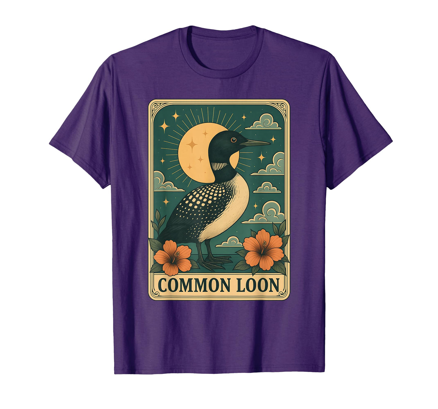 Common Loon Tarot Card T-Shirt