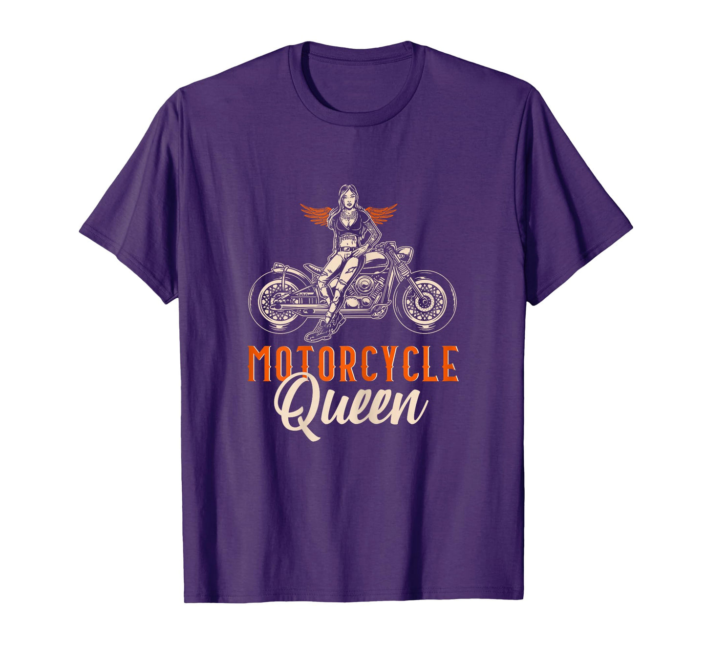 Motorcycle Queen Biker Girl Vintage Motorbike Biker Women T-Shirt