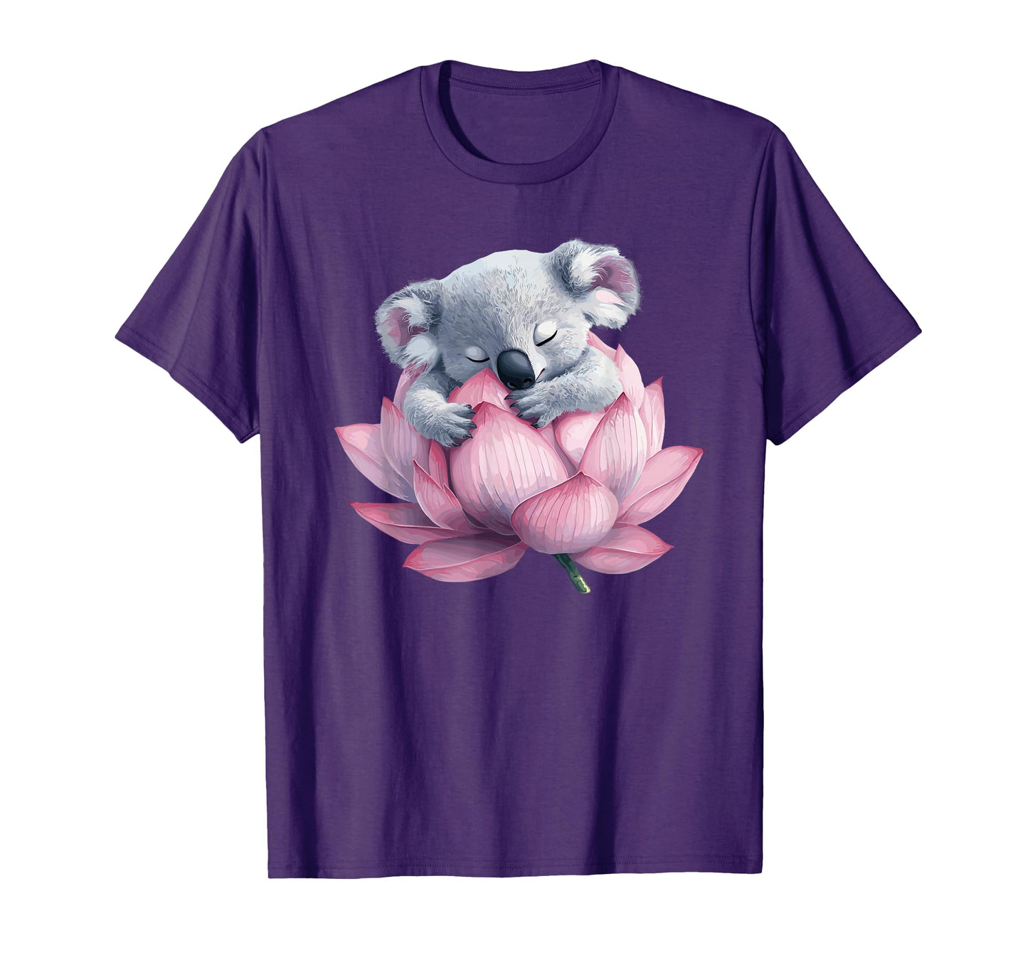Adorable Koala Hugging Lotus Flower Dream T-Shirt
