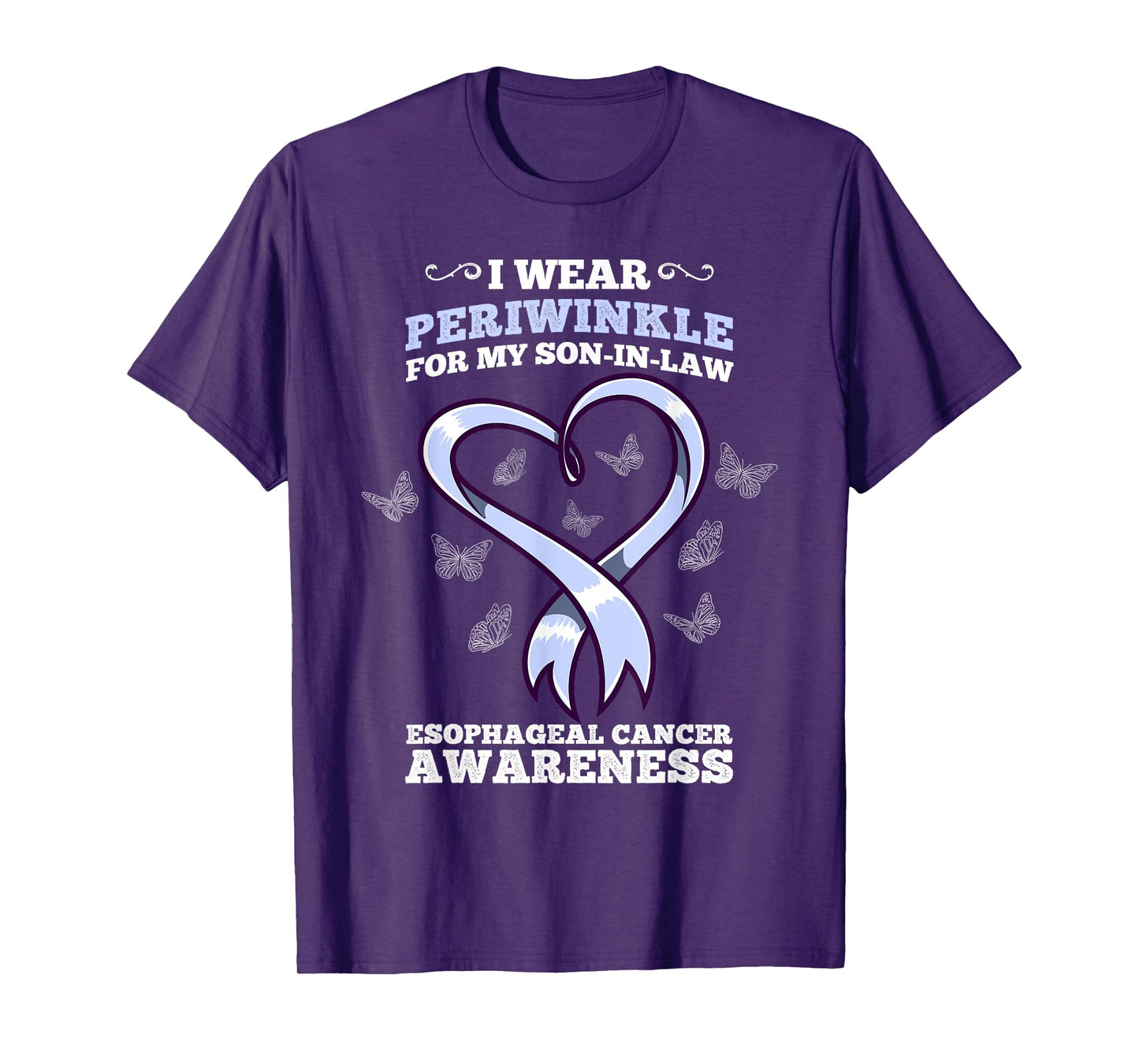 I Wear Periwinkle Son In Law Esophageal Cancer Awareness T-Shirt