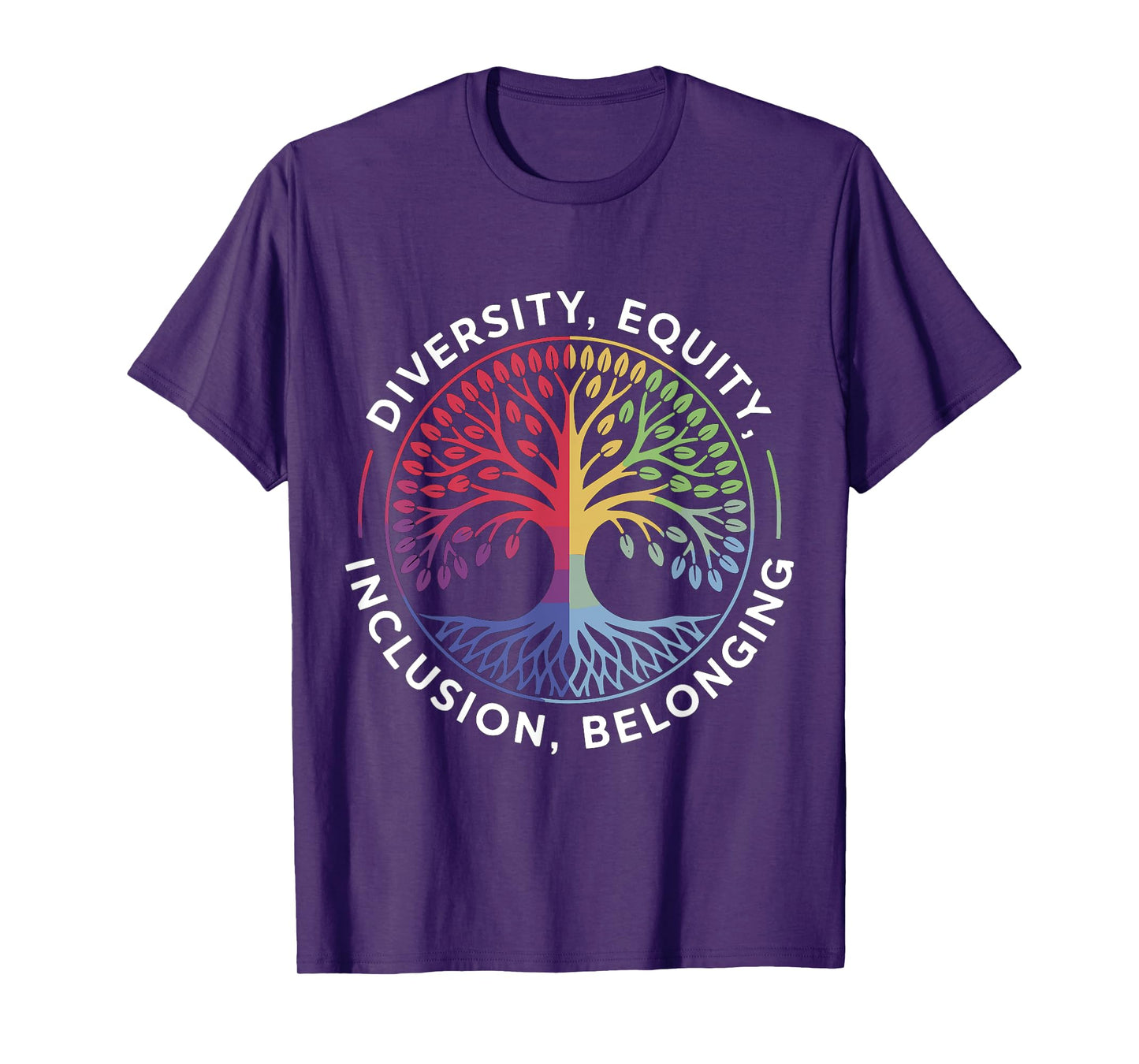 Diversity Equity Inclusion Belonging Hope Peace Teacher T-Shirt